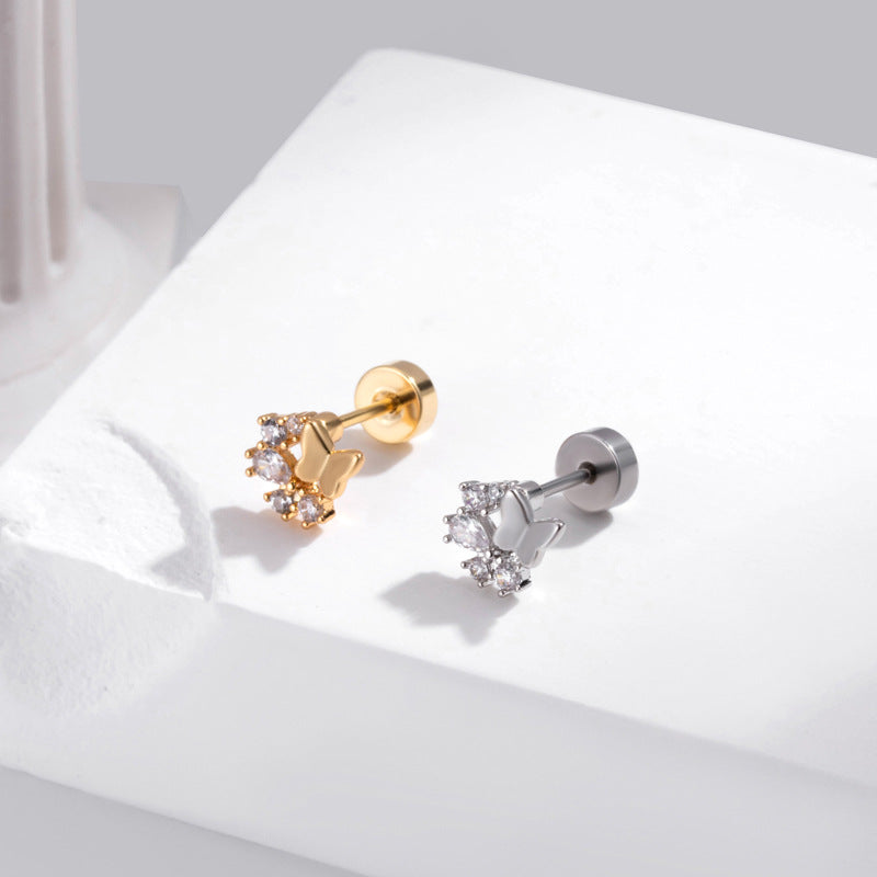 20G Tiny Flat Back Labret Stud - Helix, Daith, Cartilage Piercing Jewelry | Hypoallergenic Surgical Steel Earrings for Men & Women | Perfect for Everyday Wear & Special Occasions