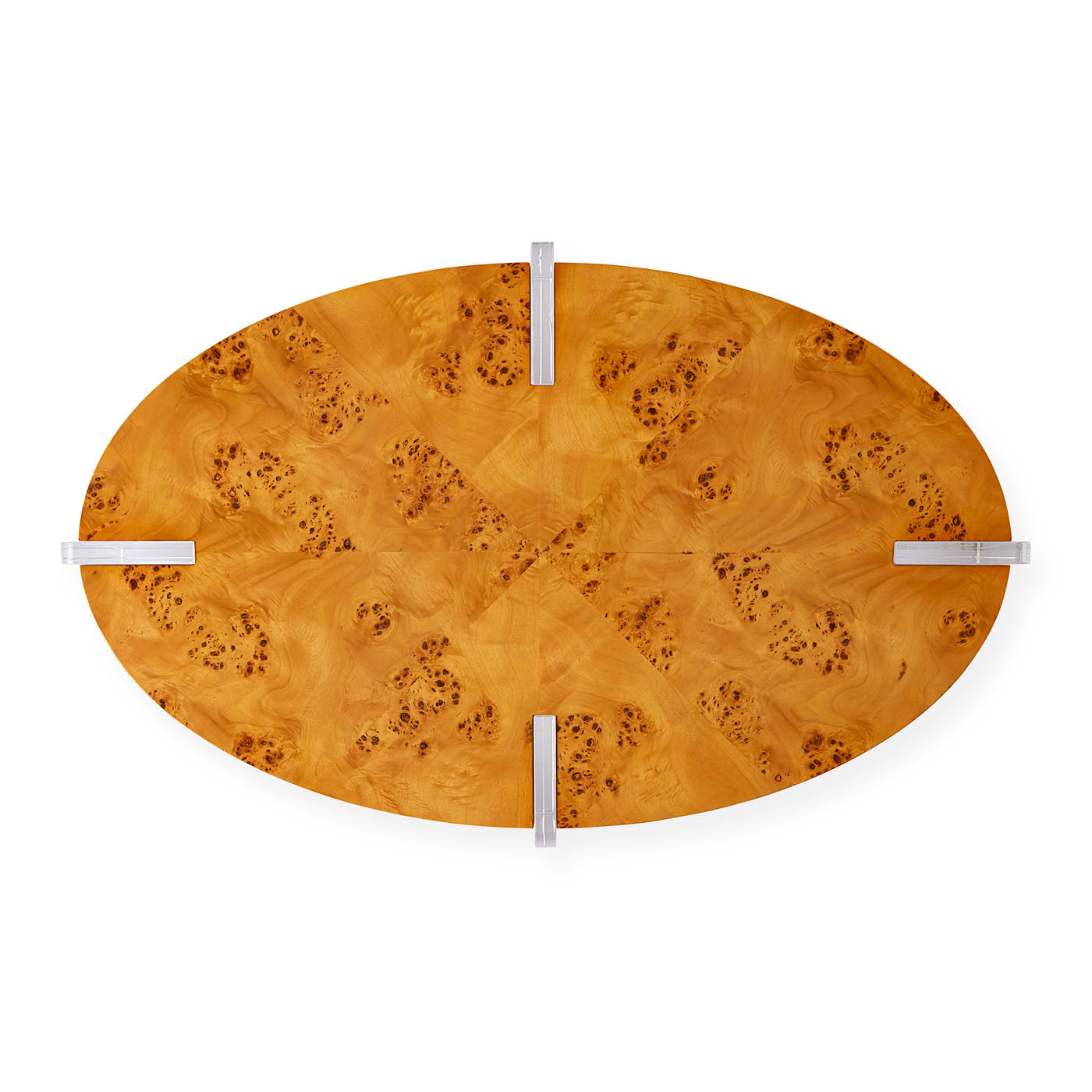 Modern Oval Cocktail Table - Stylish Glass Top Coffee Table for Living Room, Lounge & Office - Perfect for Entertaining & Small Space Decor