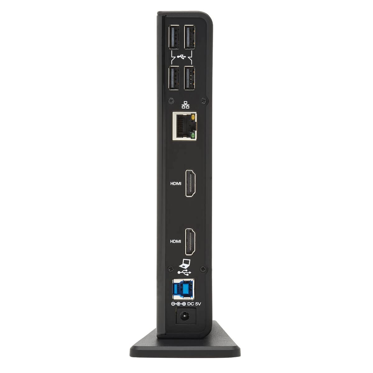 Tripp Lite U442-DOCK22-B Universal Laptop Docking Station - Dual Monitor USB-C & USB-A Hub with 2 HDMI Ports (1080p@60Hz), 6 USB 3.2 Ports, Gigabit Ethernet - Ideal for Home Office, Remote Work & Multi-Screen Productivity (1-Year Warranty)