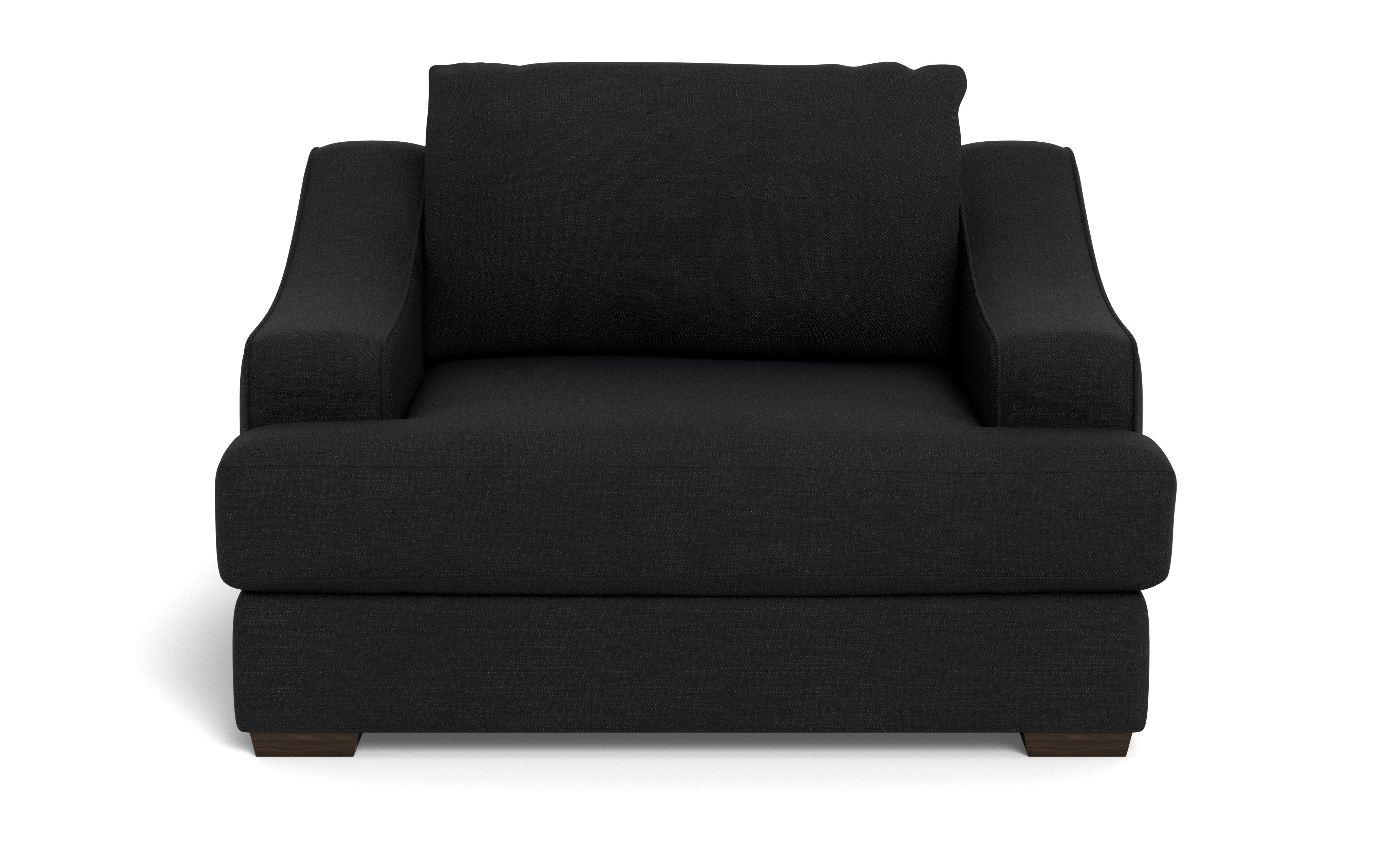 Austonian 56 Arm Chair - Modern Accent Chair with Upholstered Seat & Wooden Legs for Living Room, Bedroom, or Office - Comfortable Lounge Chair for Relaxing & Reading