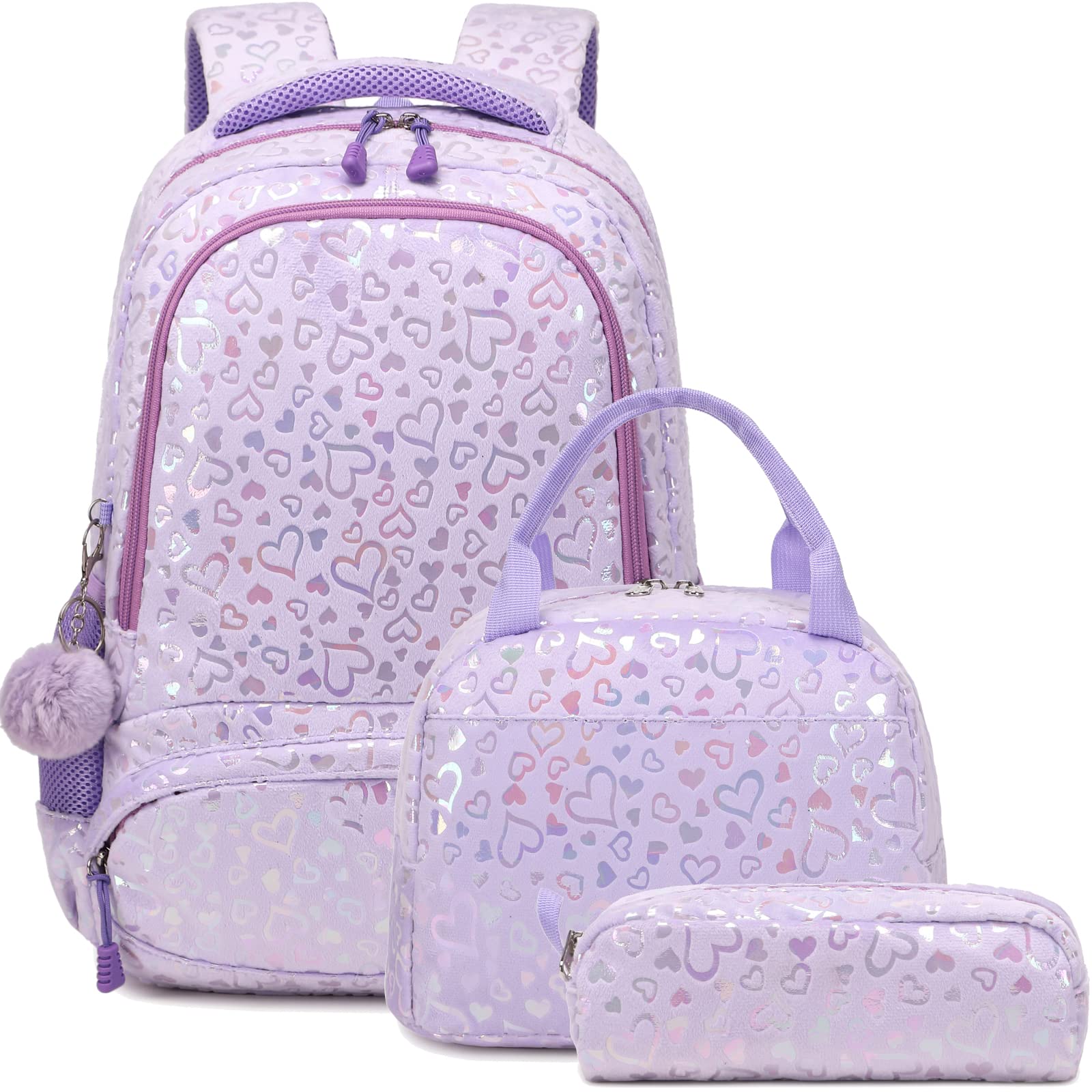 **Cute Unicorn Backpacks for Girls - Water Resistant Elementary School Bookbag Set - Perfect for School, Travel & Daily Use**