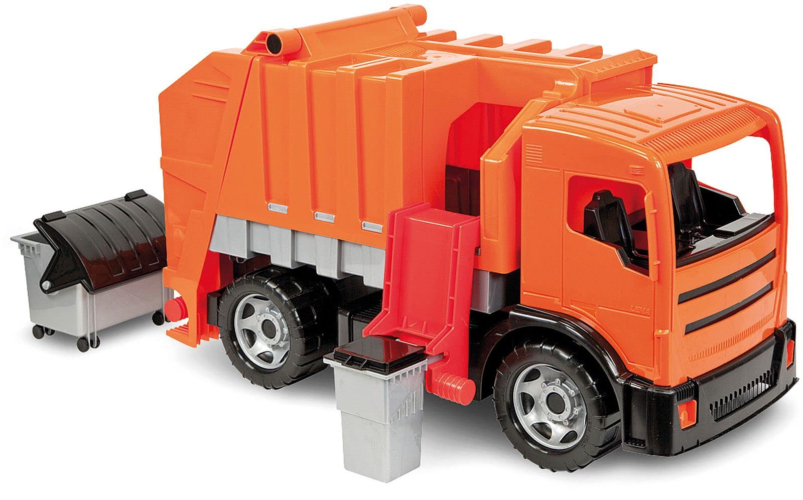 Ksmtoys Construction Toys - Powerful Giants Toy Garbage Truck with Garbage & Recycle Bin, Dumpster in Yellow & Black - Educational STEM Toys for Boys & Girls Ages 3+ - Perfect for Pretend Play, Recycling Education & Construction Role Play