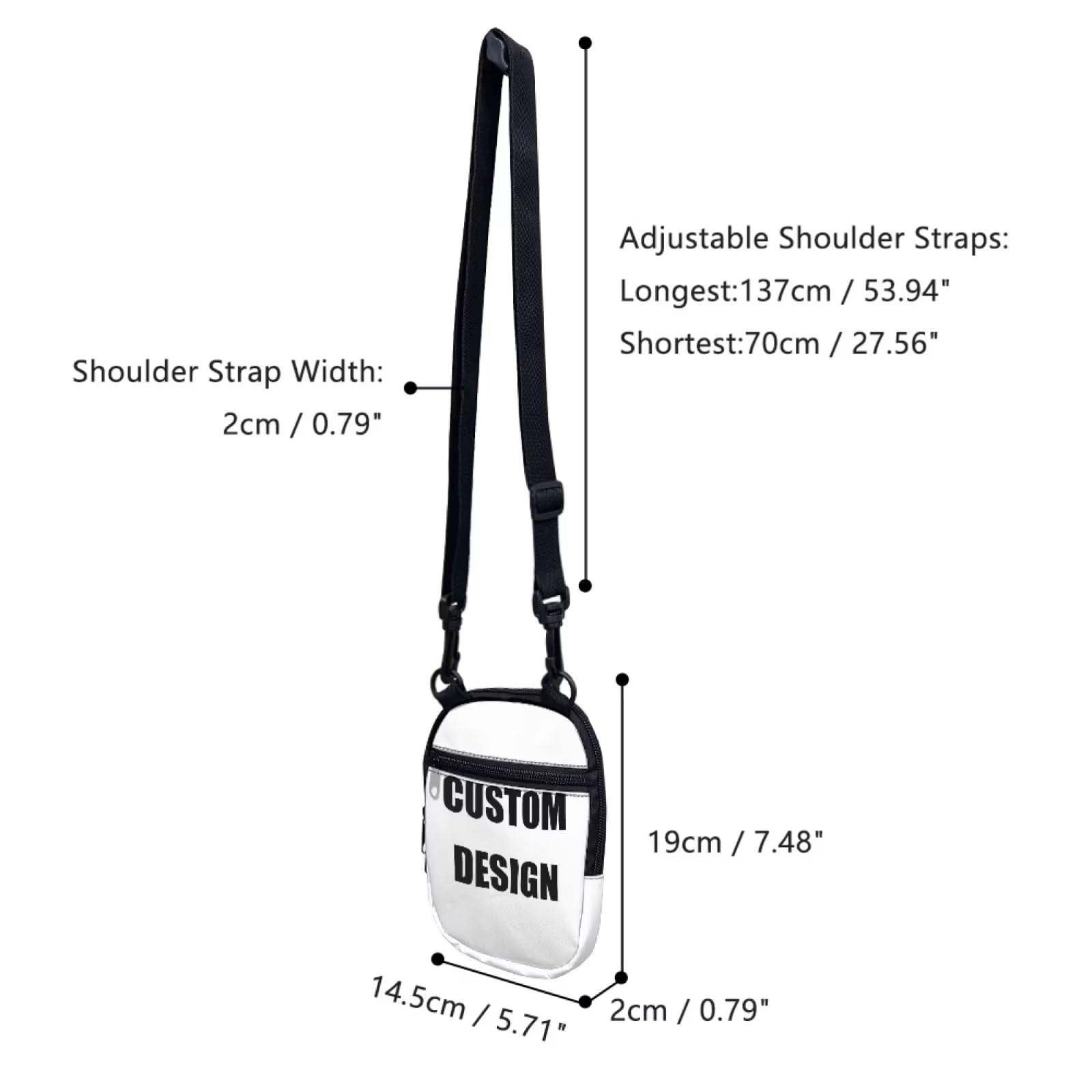 Chaqlin Mini Crossbody Bag for Women & Men - Slim Shoulder Purse with Phone Pocket - Perfect for Travel, Shopping & Everyday Use