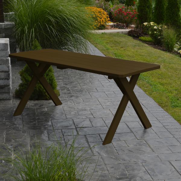 Premium Yellow Pine Crossleg Table - 6ft & 8ft Rustic Farmhouse Dining Table | Perfect for Dining Rooms, Kitchens, and Outdoor Entertaining