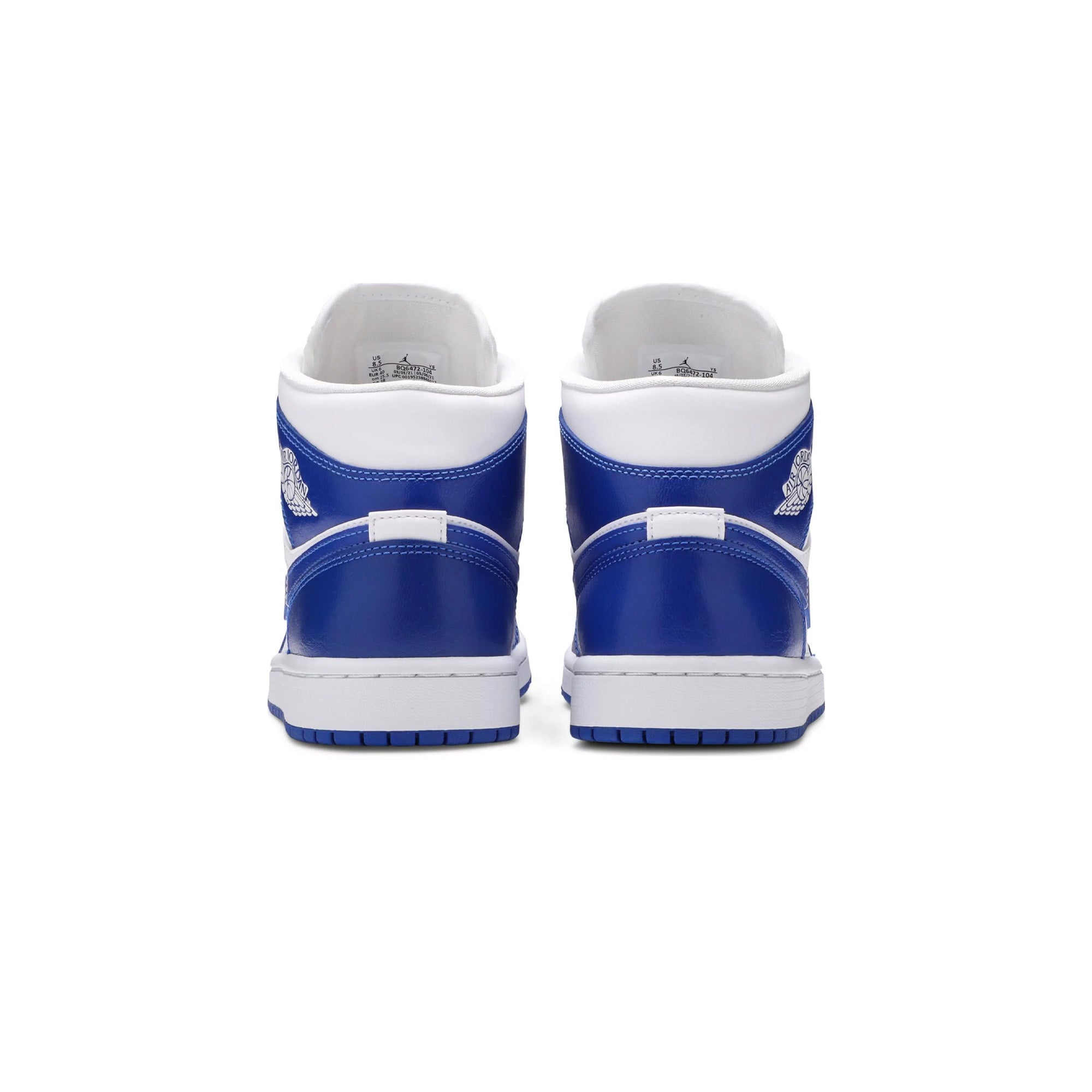 Air Jordan 1 Mid 'Kentucky Blue' Basketball Shoes for Men - Premium Leather Sneakers for Casual Wear & Street Style | Perfect for Basketball, Gym & Everyday Fashion