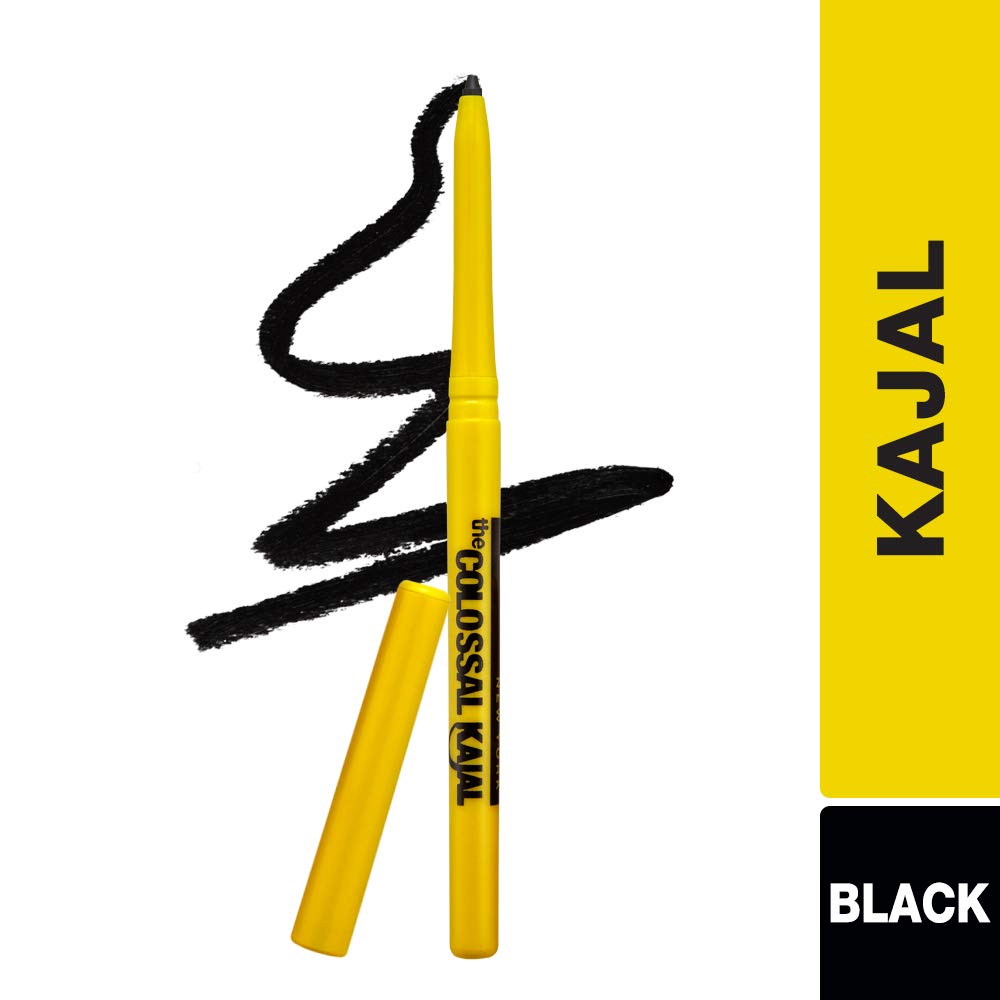 Maybelline New York Colossal Kajal Eyeliner (Black, 0.35g) + Bold Eyeliner (Black, 3g) + Volume Express Washable Mascara (Glam Black, 10.7ml) - 3-Piece Eye Makeup Set for Dramatic Smoky Eyes & Everyday Glam Looks