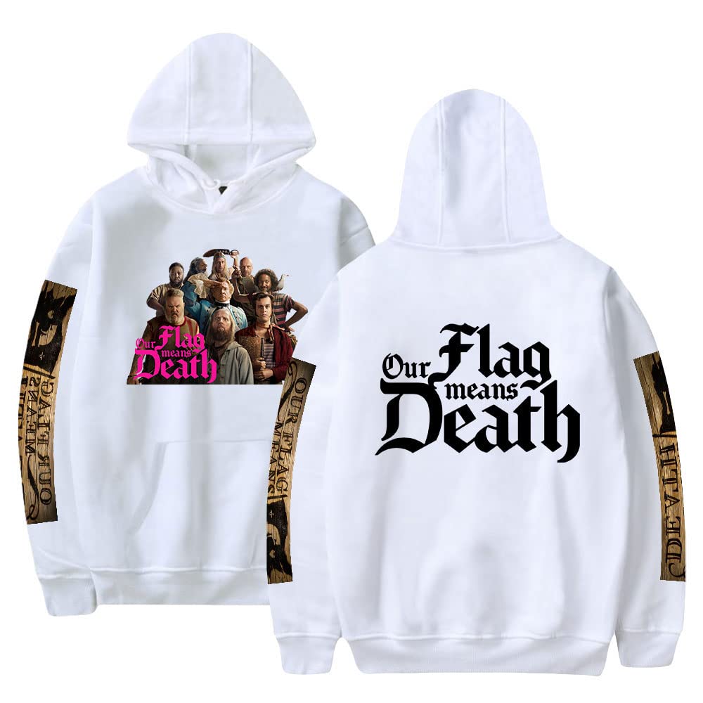 Our Flag Means Death TV Show Hoodie - Unisex Long Sleeve Sweatshirt for Men & Women | Perfect for Cosplay, Halloween Costumes & Pirate-Themed Parties