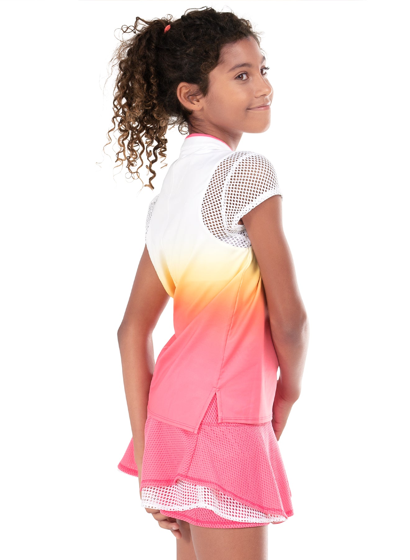 Coco Ombre Short Sleeve T-Shirt for Women - Trendy Gradient Color Casual Top | Perfect for Summer Outfits, Beach Vacations & Everyday Wear