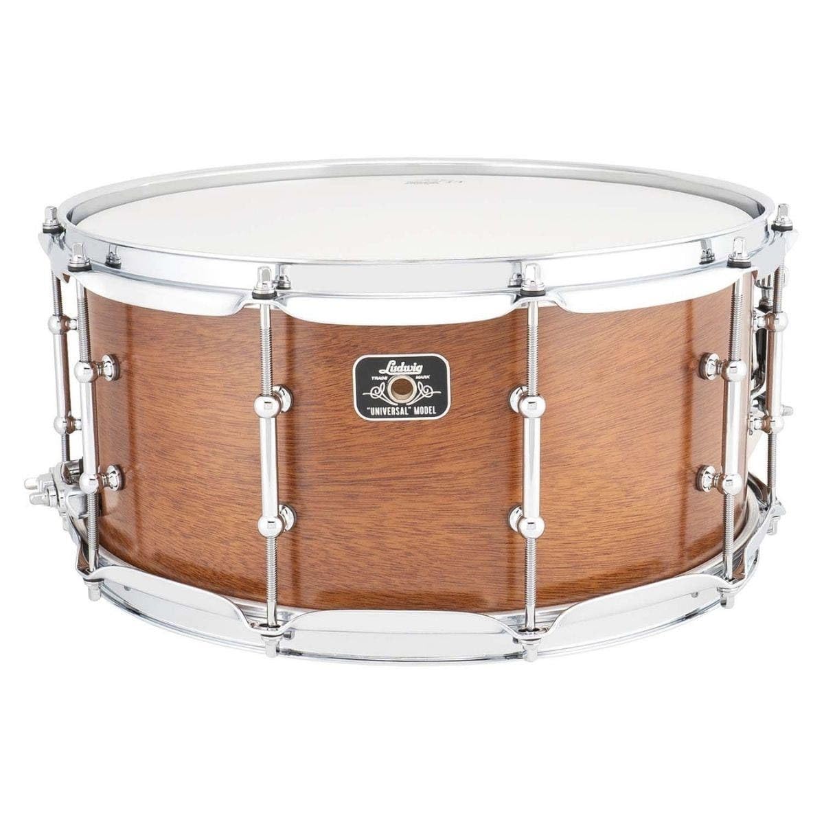 Ludwig 14x6.5 Inch Universal Mahogany Snare Drum LU6514MA - Premium Wooden Drum for Professional Musicians & Live Performances