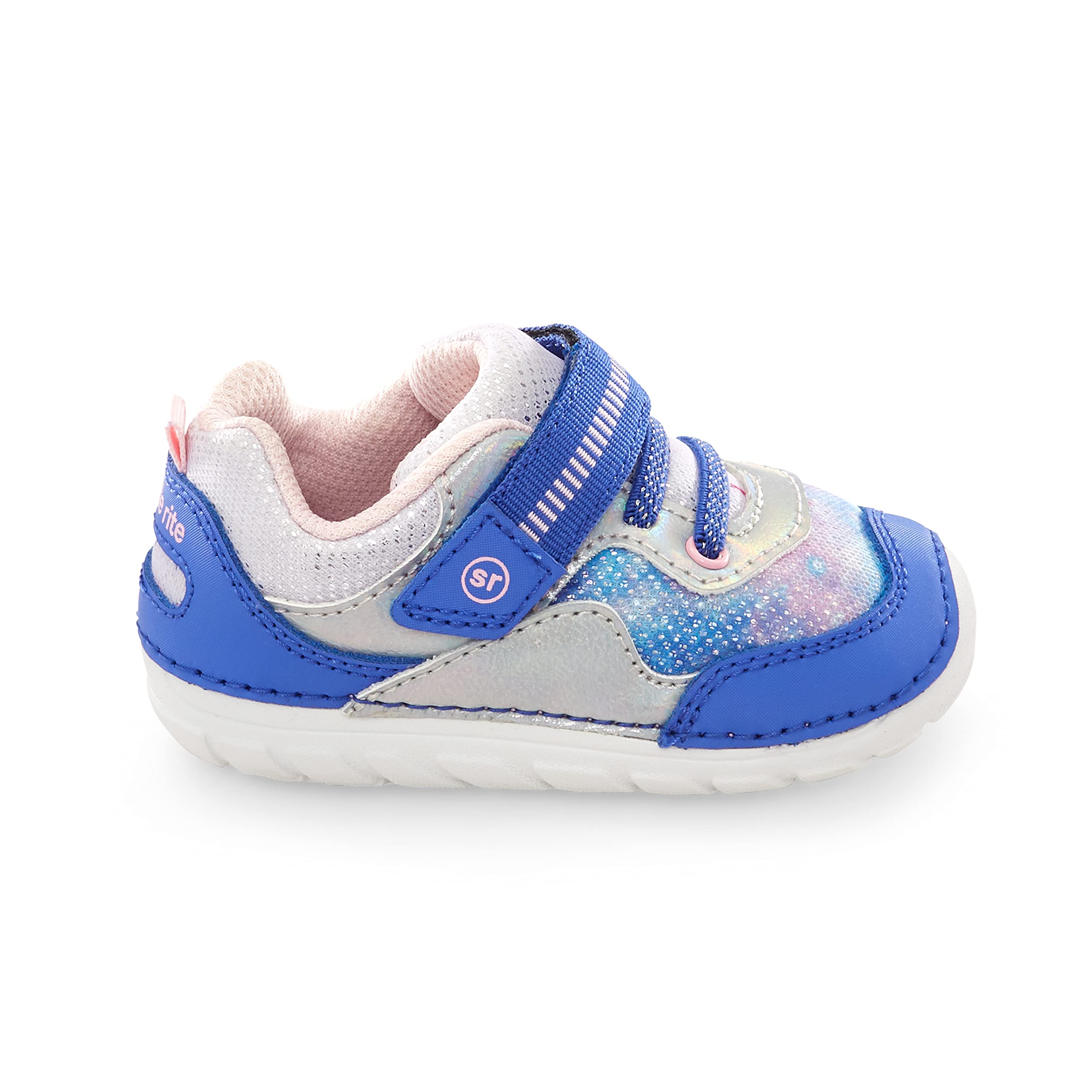 Stride Rite Soft Motion Rhett Navy Multi Sneakers for Baby Girls - Comfortable & Lightweight Toddler Walking Shoes | Perfect for Playtime, Daycare & First Steps