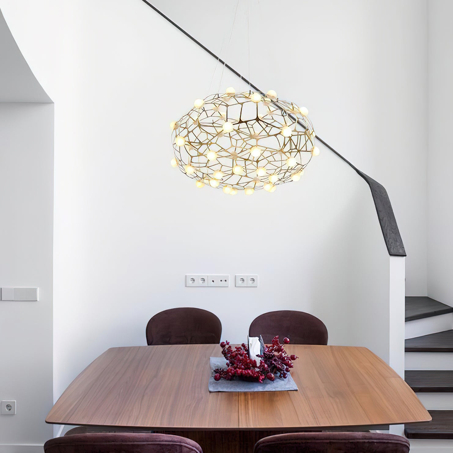Exquisite Bird's Nest Chandelier - Elegant Crystal Ceiling Light Fixture for Dining Room, Bedroom & Living Room Decor | Perfect for Modern Home, Wedding & Luxury Interior Design
