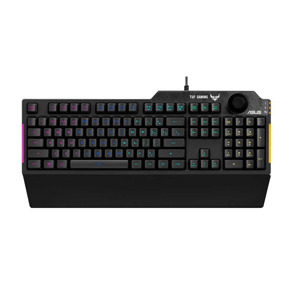 ASUS TUF Gaming K1 RGB Mechanical Keyboard - Waterproof, Anti-Ghosting, Wired USB for PC - Perfect for Gaming, Office Work & Typing (2-Year Warranty)
