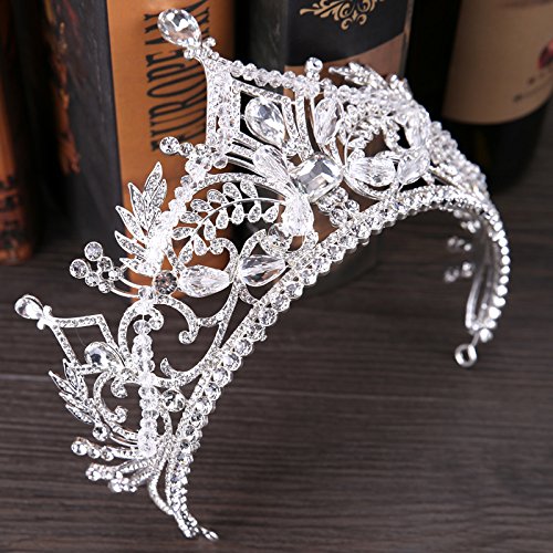 Sparkling Crystal Wedding Crown for Bride – Elegant Bridal Hair Accessories & Headpieces – Perfect for Weddings, Prom, and Special Occasions