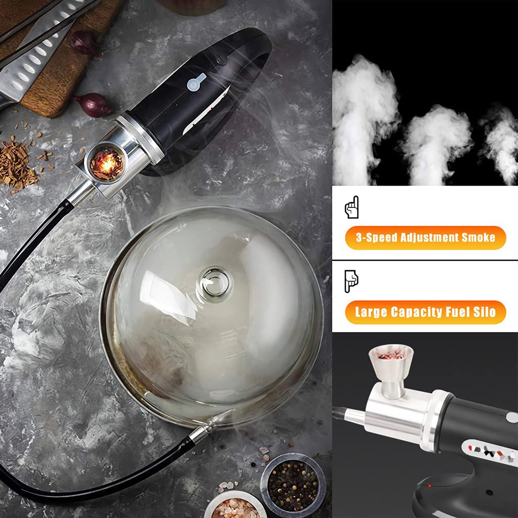 Premium Cocktail Smoker Kit with USB Charging Bubble Machine - DIY Smoke & Bubbles Maker for Cocktail Drinks, Whiskey, Bourbon | Perfect for Home Bars, Outdoor BBQs & Party Entertaining
