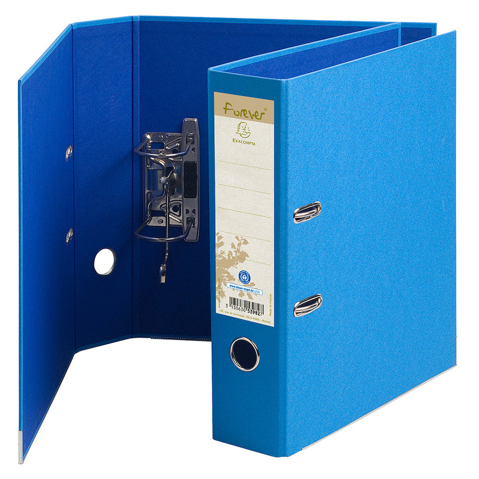Exacompta Forever Prem'Touch Lever Arch Folder A4 Blue - Durable File Organizer for Office, School & Home Documents - Perfect for Filing, Storage & Organization