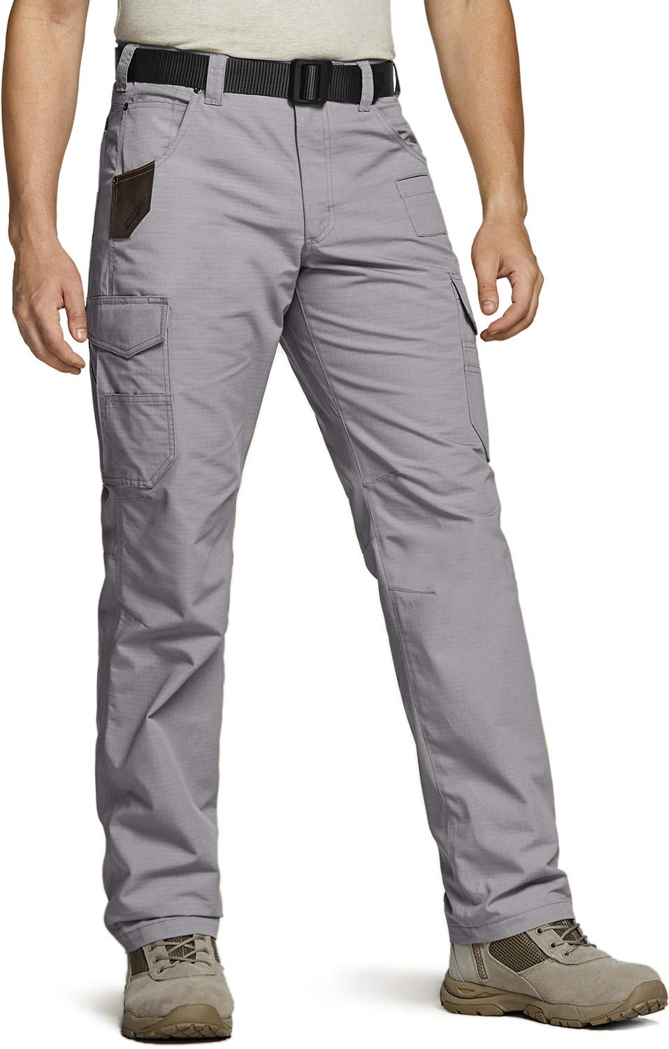 CQR Men's Ripstop Tactical Work Pants - Water Resistant Outdoor Utility Cargo Pants for EDC, Hiking & Workwear | Durable Straight Fit Operator Pants for Military, Construction & Outdoor Adventures