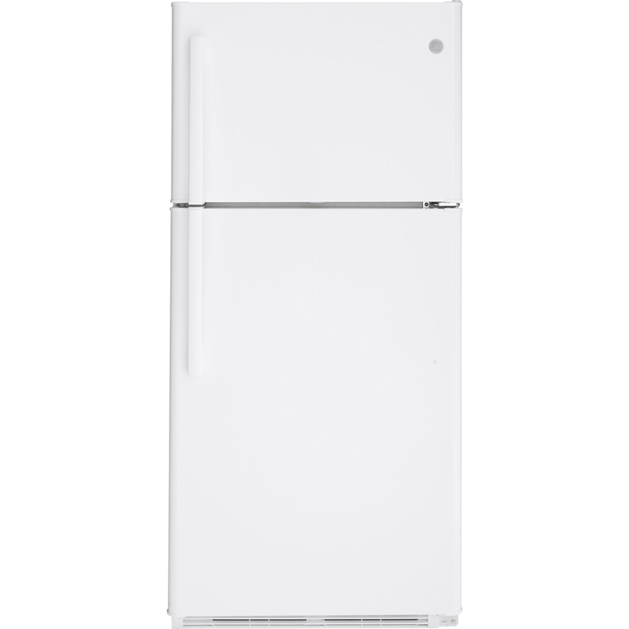 GE® Energy Star Certified 18 Cu. Ft. Top Freezer Refrigerator in White - GTE18FTLKWW - Perfect for Kitchens, Apartments & Small Spaces