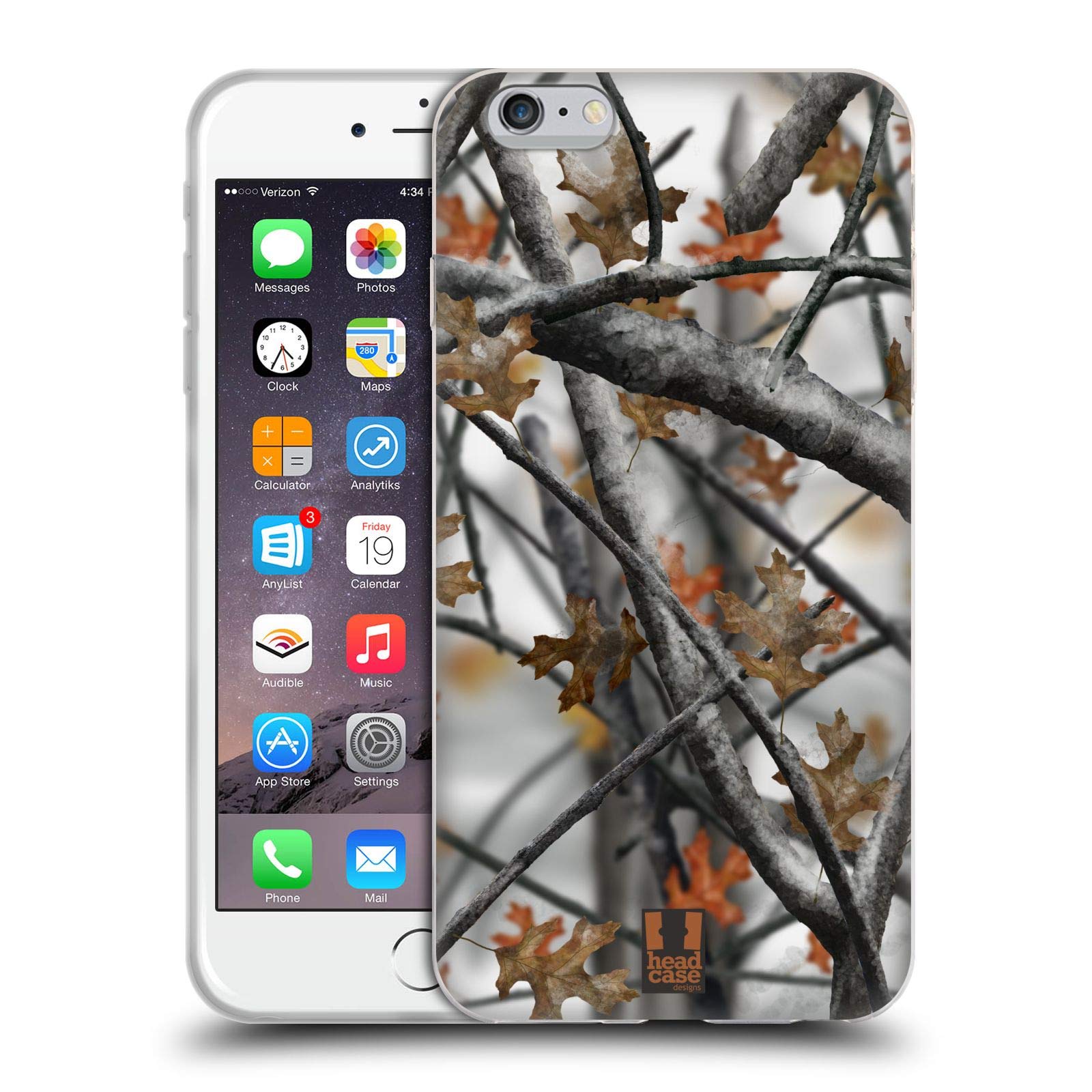Head Case Designs Winter Deer Hunt Camouflage Hunting Soft Gel Case for iPhone 6 Plus/6s Plus - Durable Protection for Outdoor Adventures & Hunting Trips