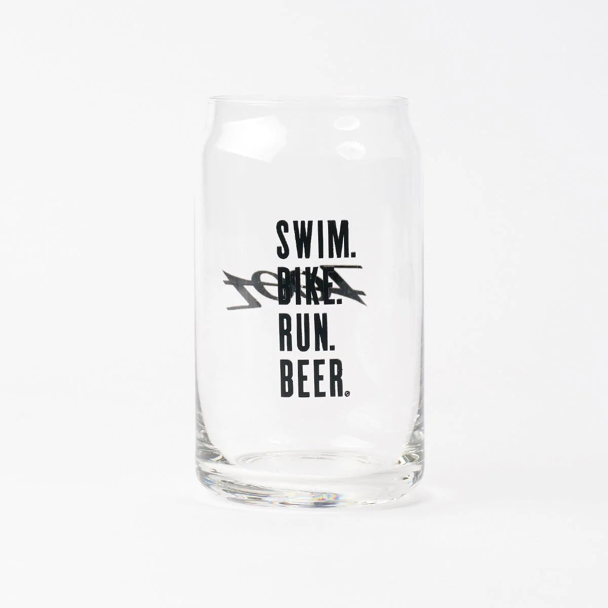 Swim Bike Run Beer Glass - Durable & Stylish Pint Glass for Athletes & Beer Lovers - Perfect for Post-Workout Celebrations, Parties & Outdoor Adventures