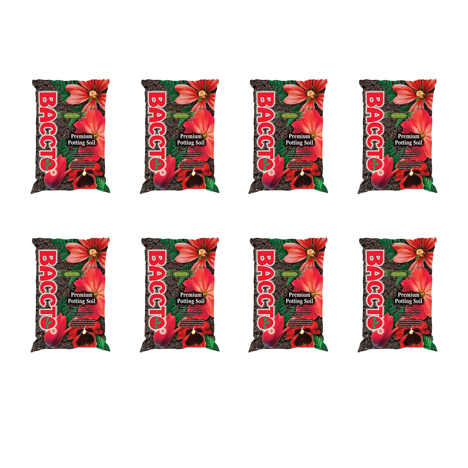 Premium All-Purpose Potting Soil with Perlite - 25 lbs (8 Pack) for Indoor & Outdoor Plants, Pots, Planters, Raised Beds - Ideal for Gardening, Houseplants, Vegetables & Flowers