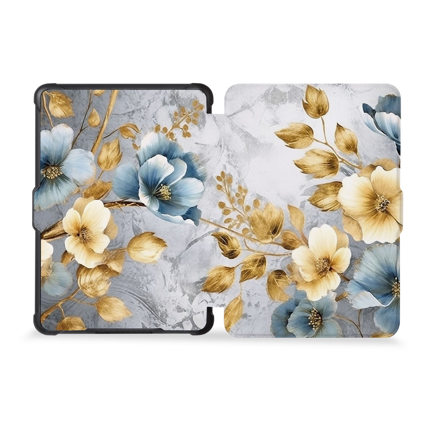 Premium Kindle Case with Elegant Flower Art Design - Waterproof & Lightweight Cover for Kindle Paperwhite/Oasis - Perfect for Reading at Home, Travel, and Gifts