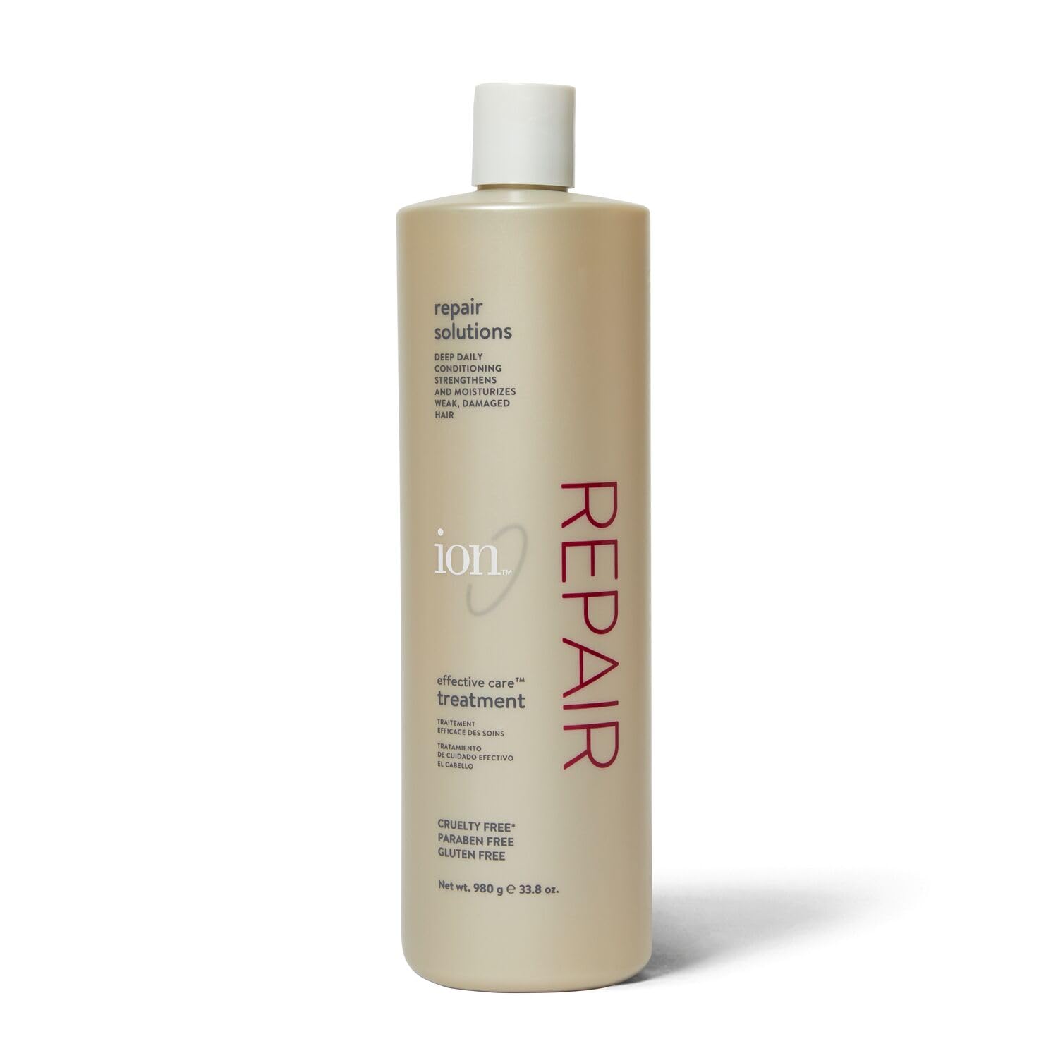Ion Effective Care Treatment 33.8 oz (1 Liter) - Deep Conditioning Hair Mask for Dry, Damaged Hair - Salon Quality Treatment at Home