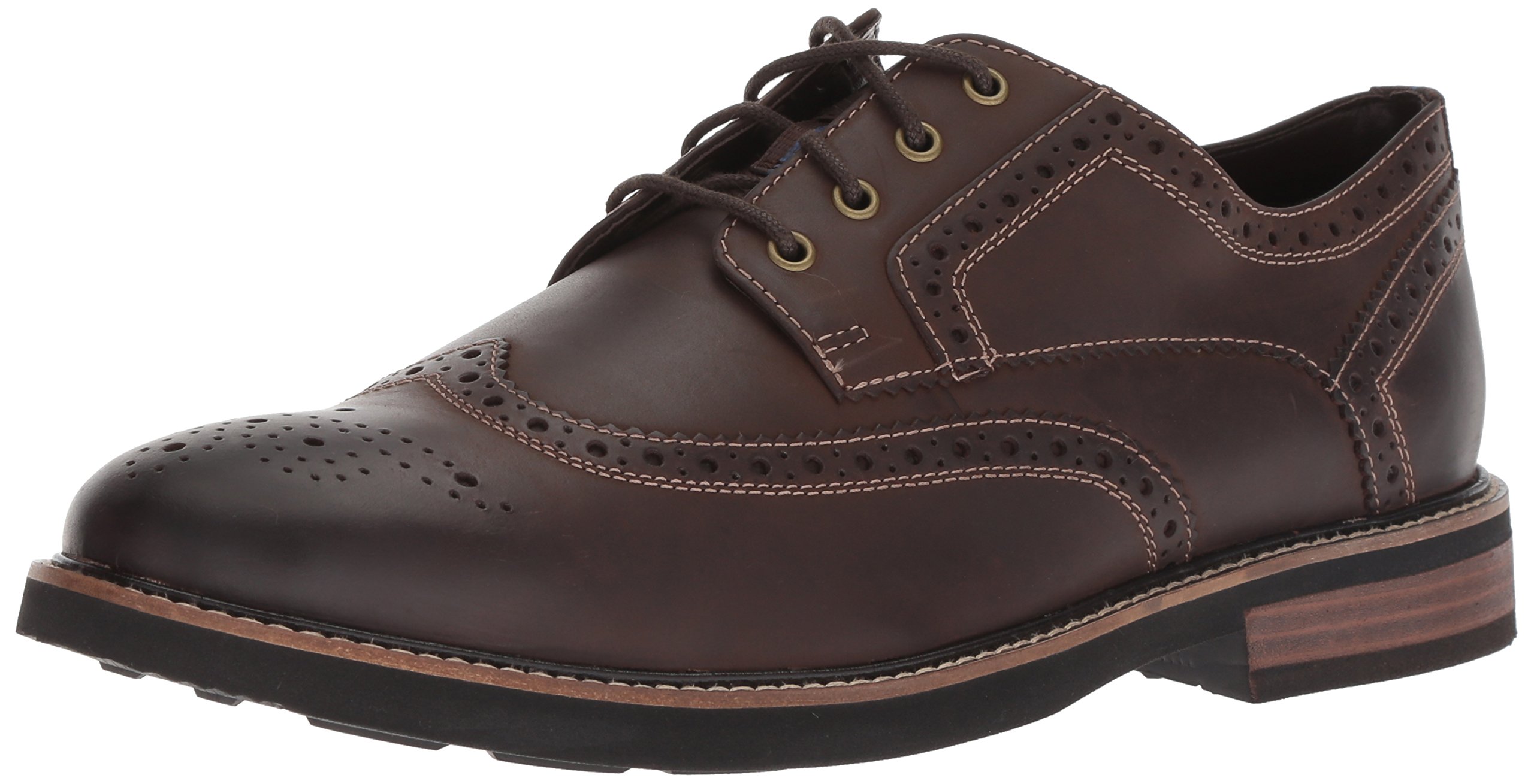 Nunn Bush Men's Oakdale Wingtip Oxford Lace Up Dress Shoes - Classic Business & Formal Leather Shoes for Office, Wedding & Special Occasions