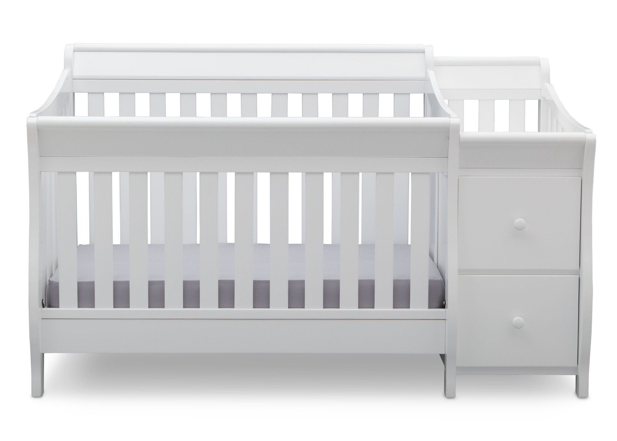 Bentley S Convertible Crib with Changer - 3-in-1 Baby Crib to Toddler Bed & Dresser - Nursery Furniture for Newborns & Infants - Perfect for Bedrooms & Daycare Centers