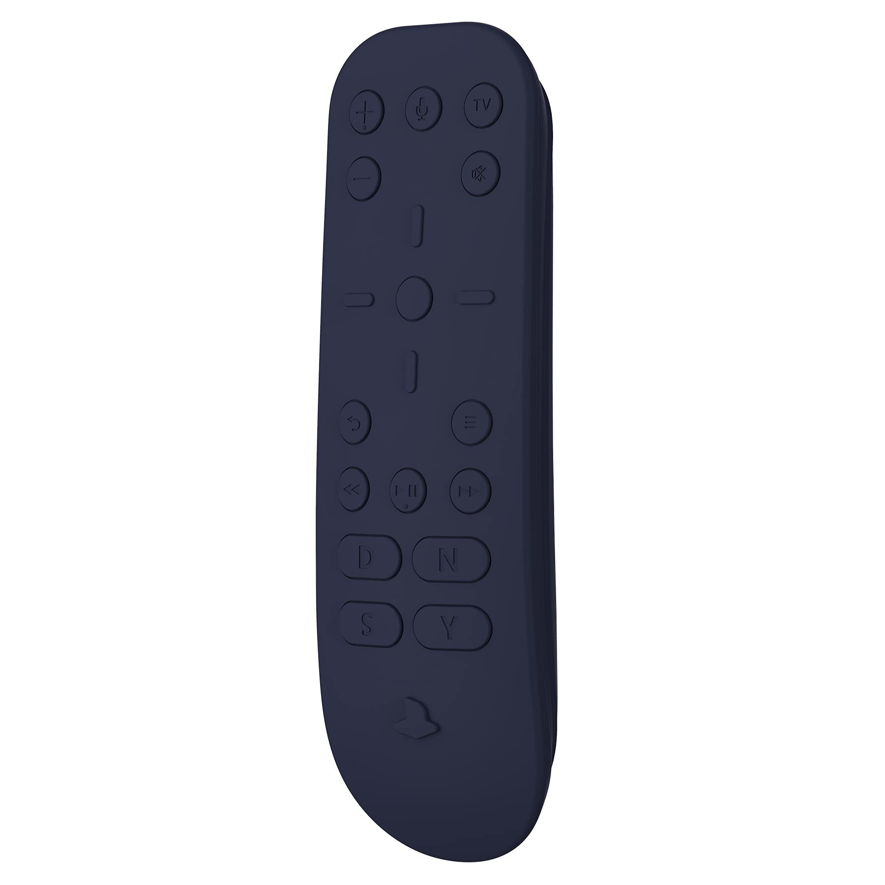 PlayVital Silicone Protective Case for PS5 Media Remote - Ergonomic Full Body Cover Skin, Shockproof & Anti-Slip Grip (Midnight Blue) - Perfect for Gaming, Movie Nights & Home Entertainment