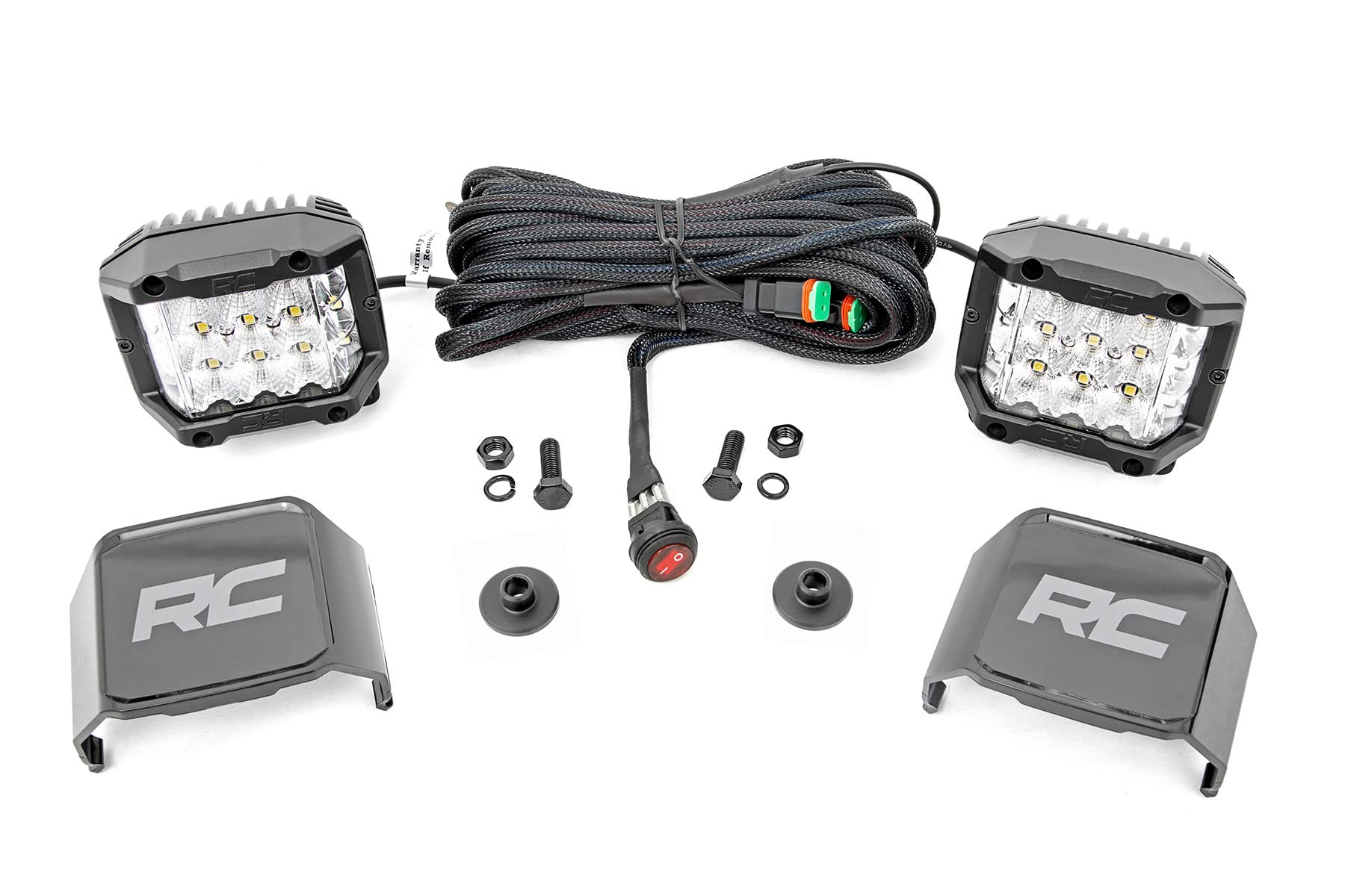 Rough Country LED Ditch Light Kit for Ford Bronco 2021-2025 | Off-Road Lighting Accessories | Perfect for Night Driving & Off-Road Adventures