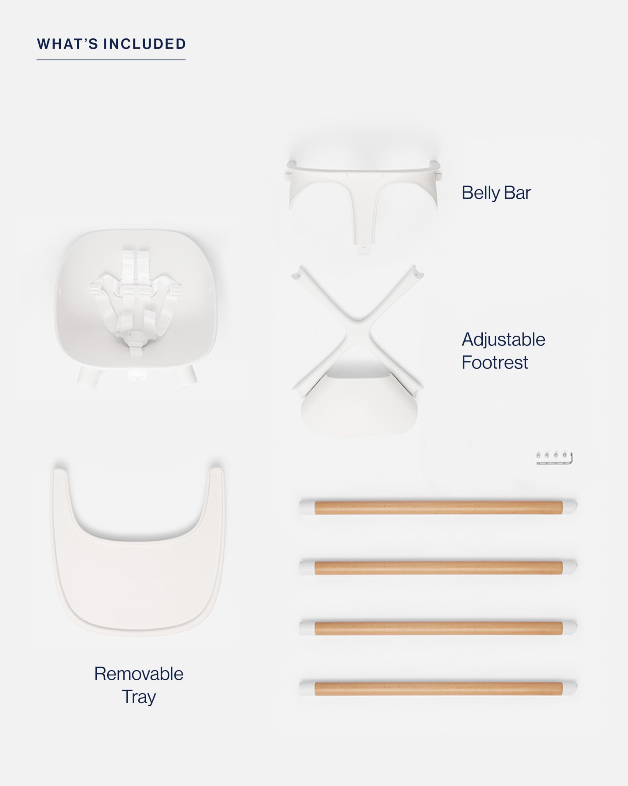 Lalo 3-in-1 Convertible Wooden High Chair for Babies & Toddlers | Adjustable Footrest, Dishwasher Safe Tray | Coconut Finish | Perfect for Dining, Weaning & Playtime