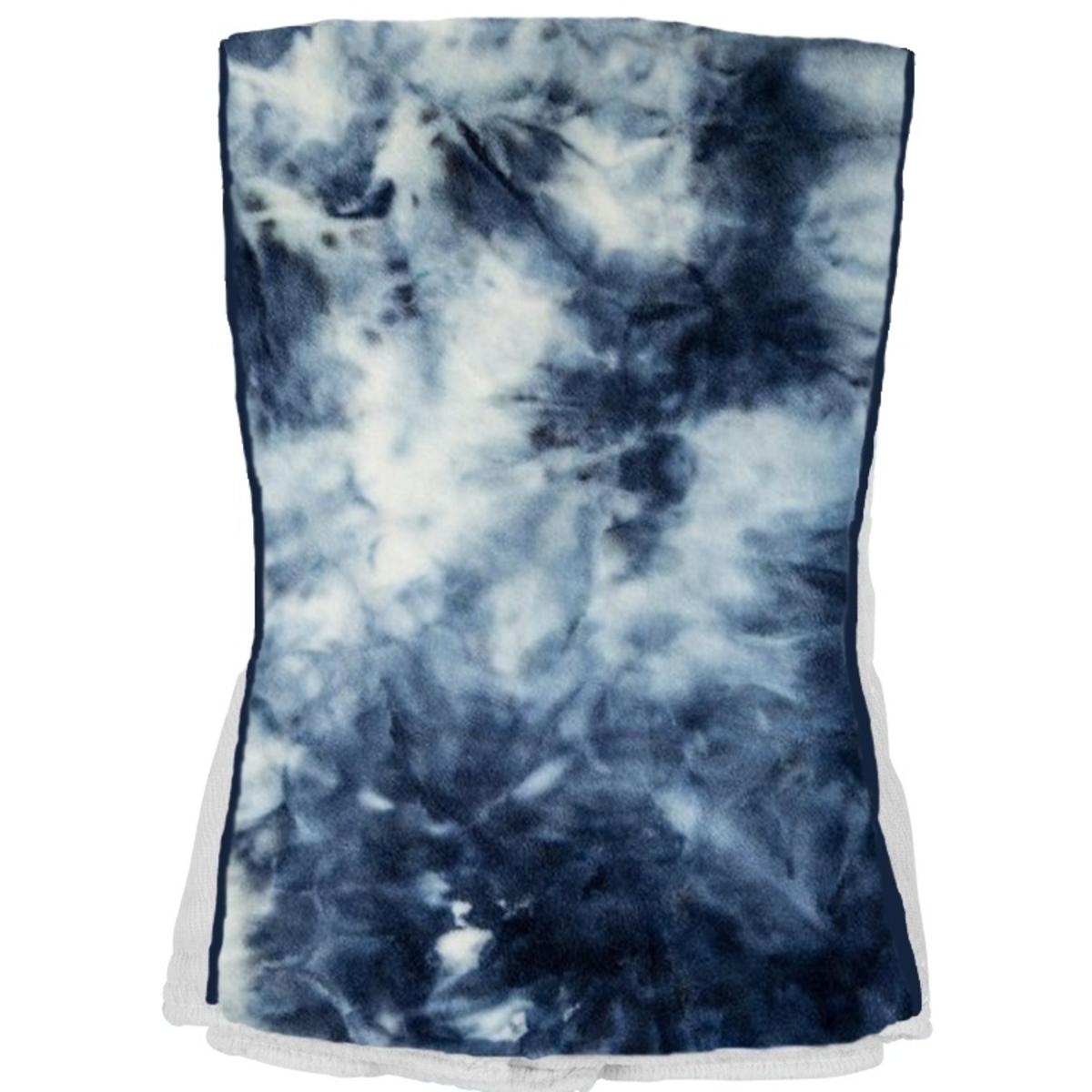 Organic Cotton Baby Burp Cloths - Navy Tie Dye Design - Soft & Absorbent for Newborns - Perfect for Feeding, Spit-Up & Messy Moments