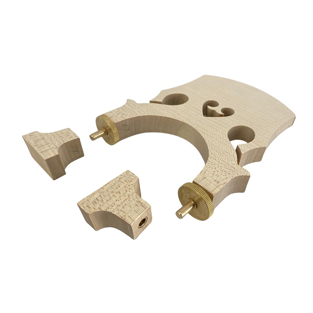 Adjustable Height Maple Wood Upright Bass Bridge - Premium Double Bass Repair & Setup Kit for Professional Musicians & Luthiers - Perfect for Jazz, Classical & Orchestral Performances