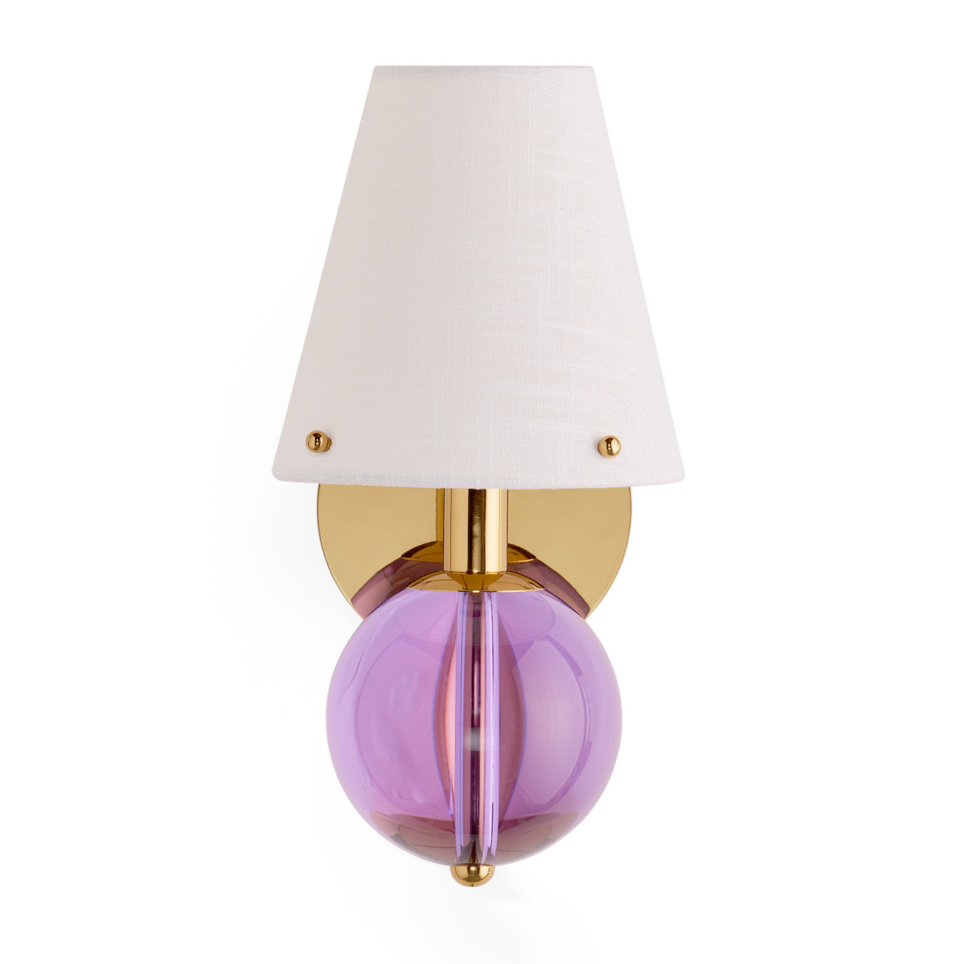 Belvedere Sconce Wall Light - Modern Brass Wall Lamp with Clear Glass Shade for Living Room, Bedroom & Hallway Lighting Decor