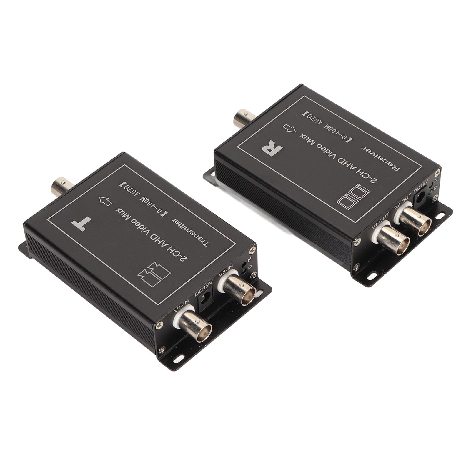 2-Channel 400m AHD/CVBS Video Multiplexer - Hot Swap for Security Cameras