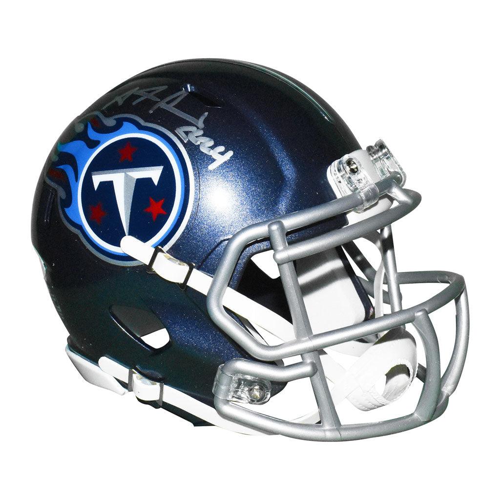 Adam Pacman Jones Autographed Tennessee Titans Speed Mini Replica Football Helmet with JSA Certificate - Perfect for NFL Fans, Collectors, and Sports Memorabilia Displays