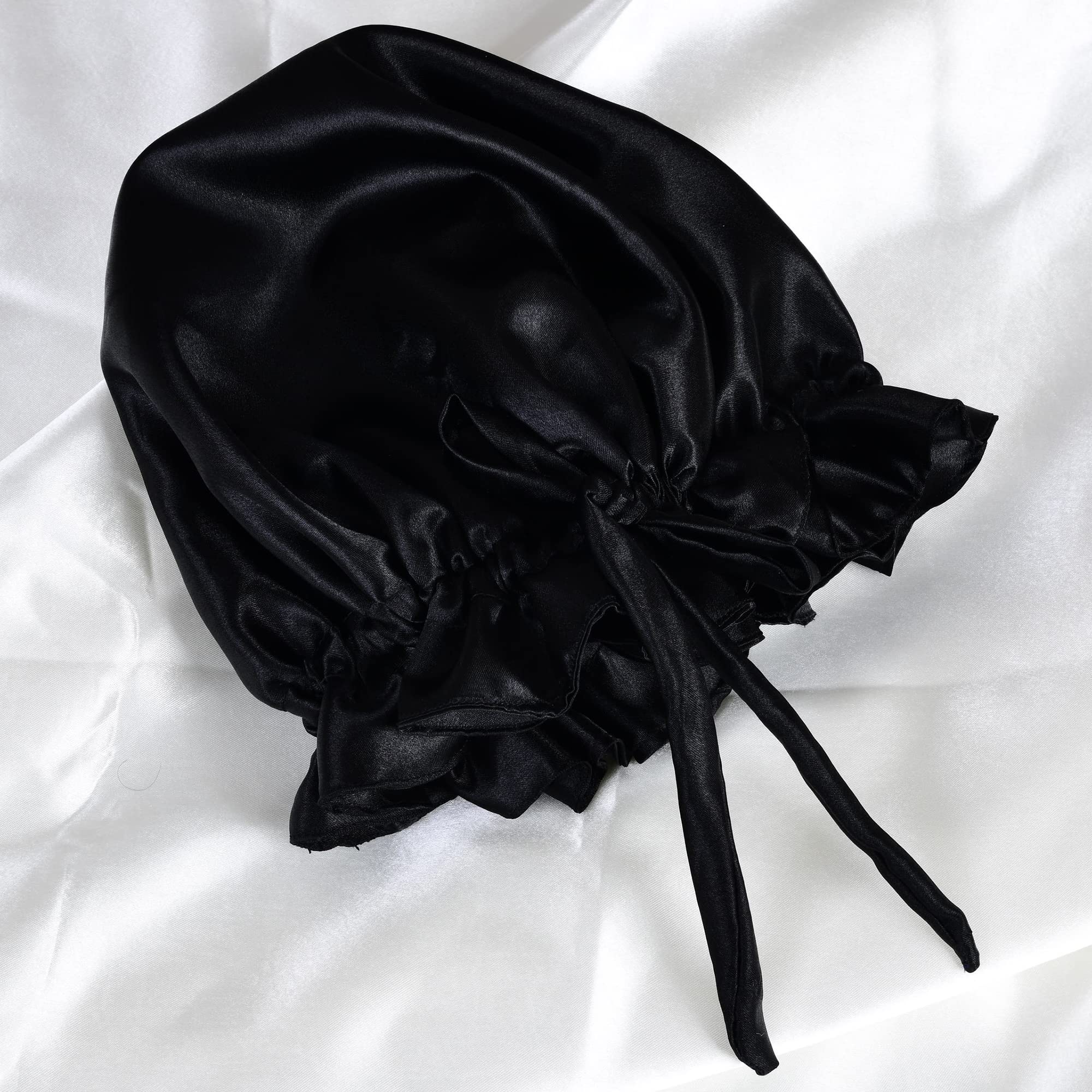 Premium Satin Silk Hair Bonnet for Women & Girls - Double Layered Sleeping Cap for Curly, Natural & Protective Hairstyles - Pack of 1 | Nighttime Hair Care & Travel Essential