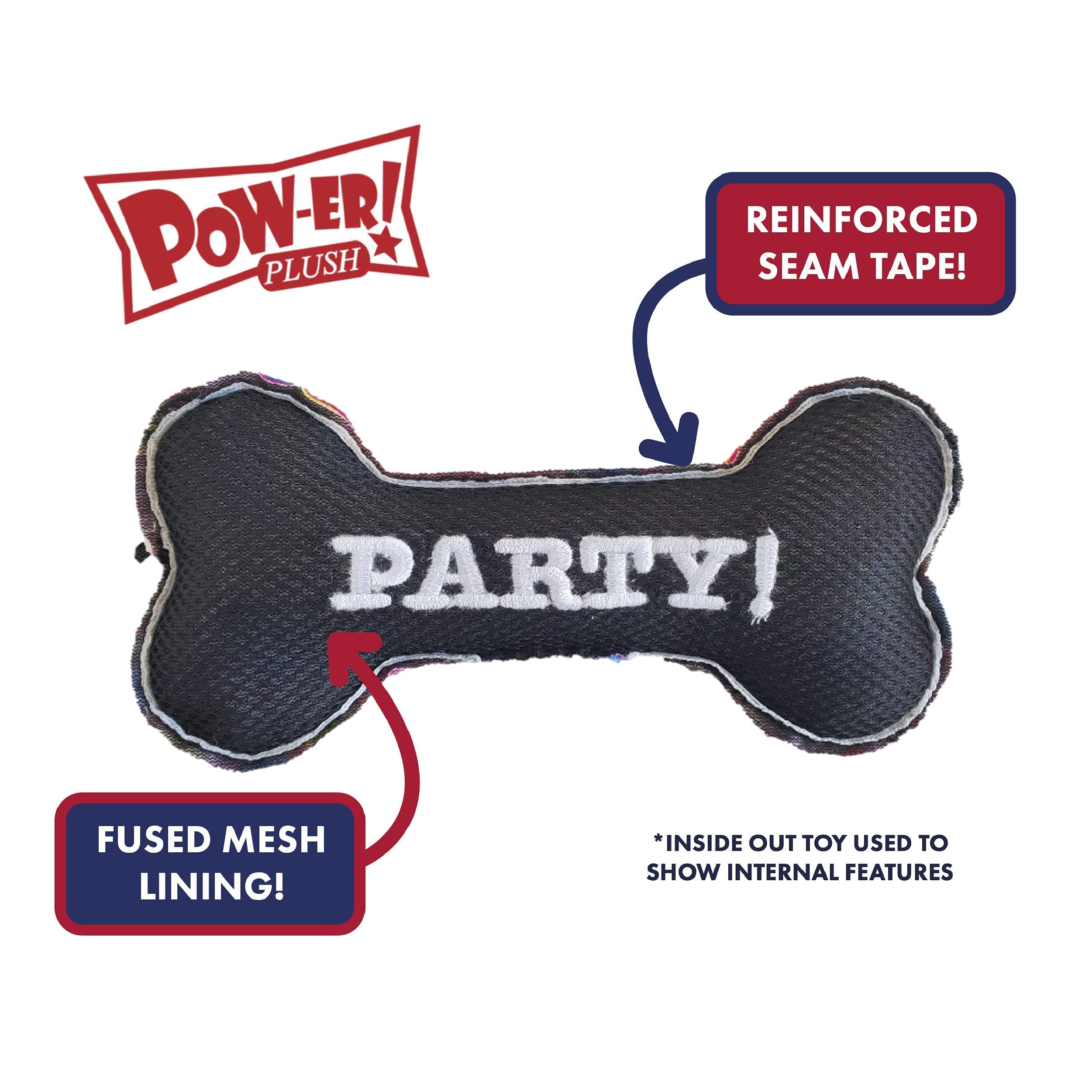 Huxley & Kent Squeaky Dog Toy - I've Been Good Bone (Small) | Funny Christmas Holiday Plush Toy for Dogs with Squeaker | Durable & Fun Pet Gift for Playtime, Training & Holiday Celebrations