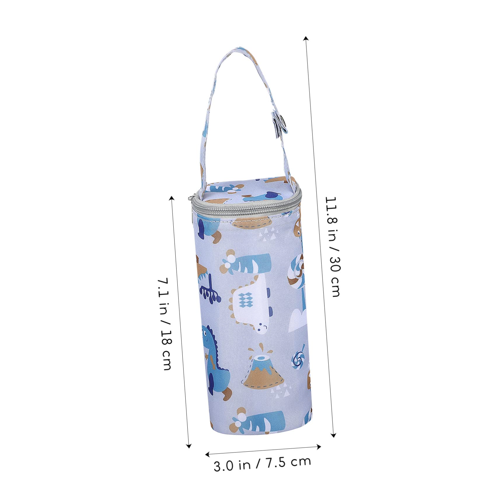 GRIRIW 2-Pack Insulated Baby Bottle Bags with Cute Cartoon Design - Thermal Milk Bottle Holder for Backpack, Portable Breastmilk Storage & Feeding - Perfect for Daycare, Travel & On-the-Go Moms