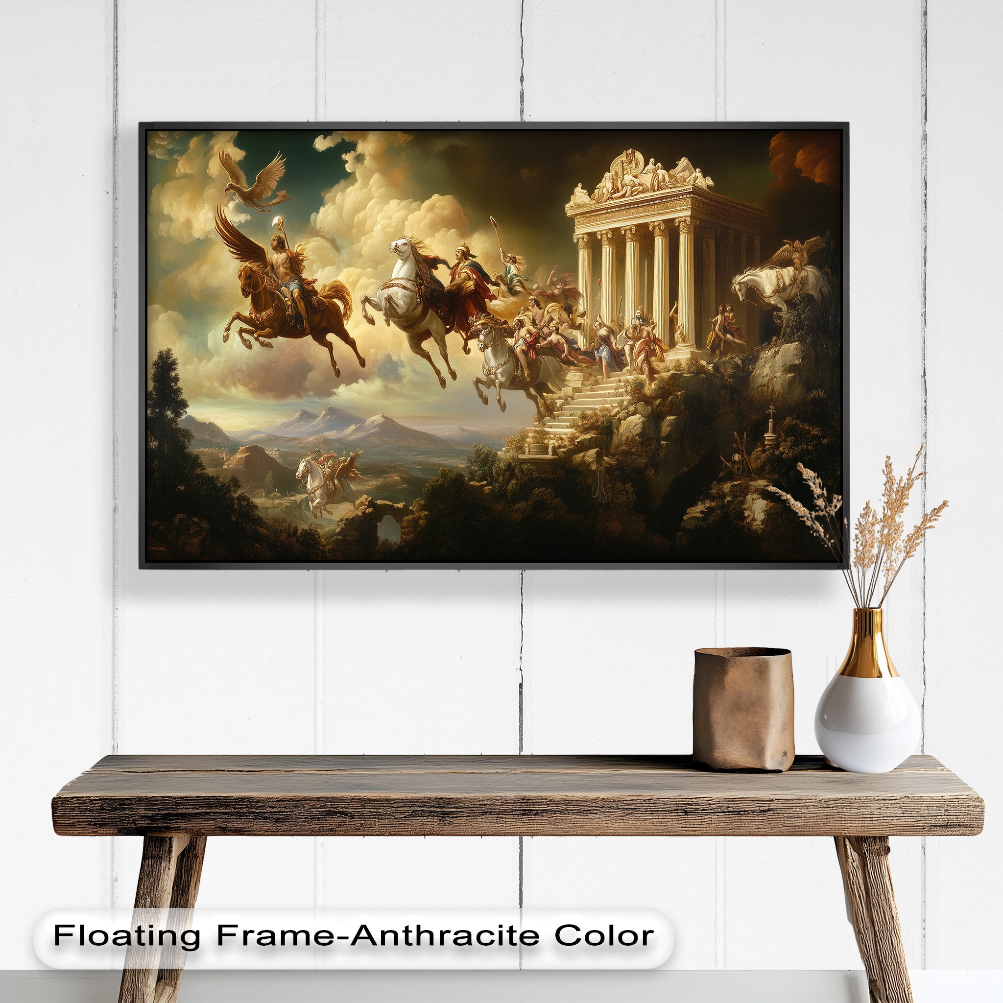 Ascension of the Gods - Premium Mythological Oil Painting Wall Art for Home Decor, Office & Gift Giving