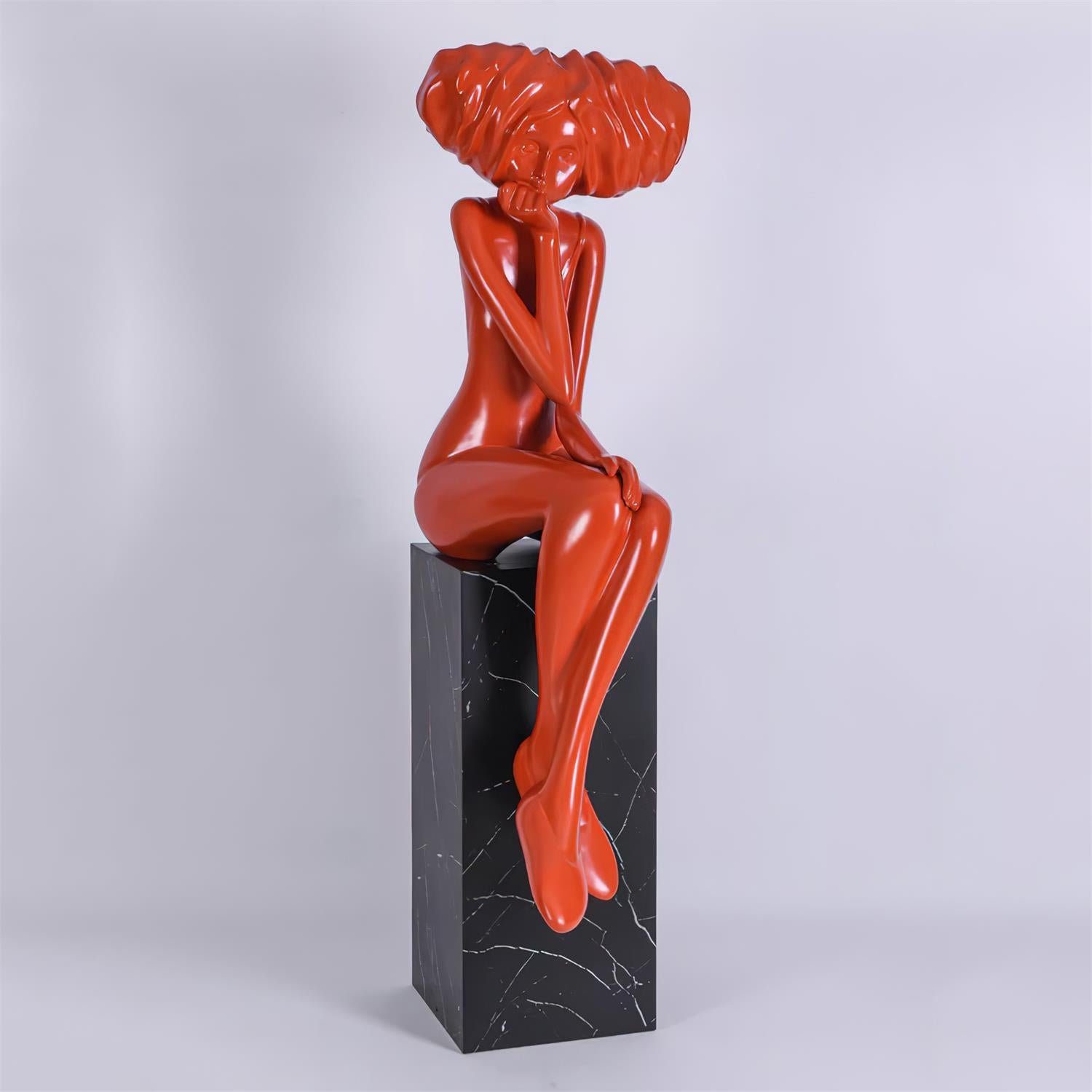 Zen Meditation Girl Statue - Handcrafted Yoga Sculpture for Home Decor, Office Desk & Meditation Space | Perfect Gift for Yoga Lovers & Spiritual Seekers