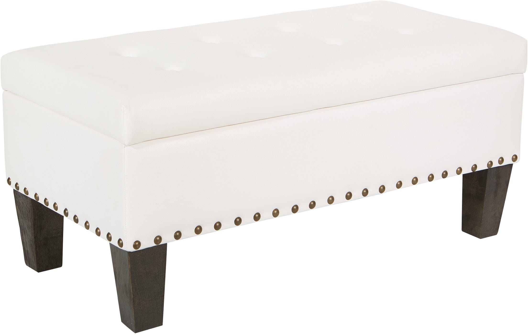 Office Star Clement Storage Bench with Seat [SB568] - Perfect for Entryway, Living Room & Bedroom Organization