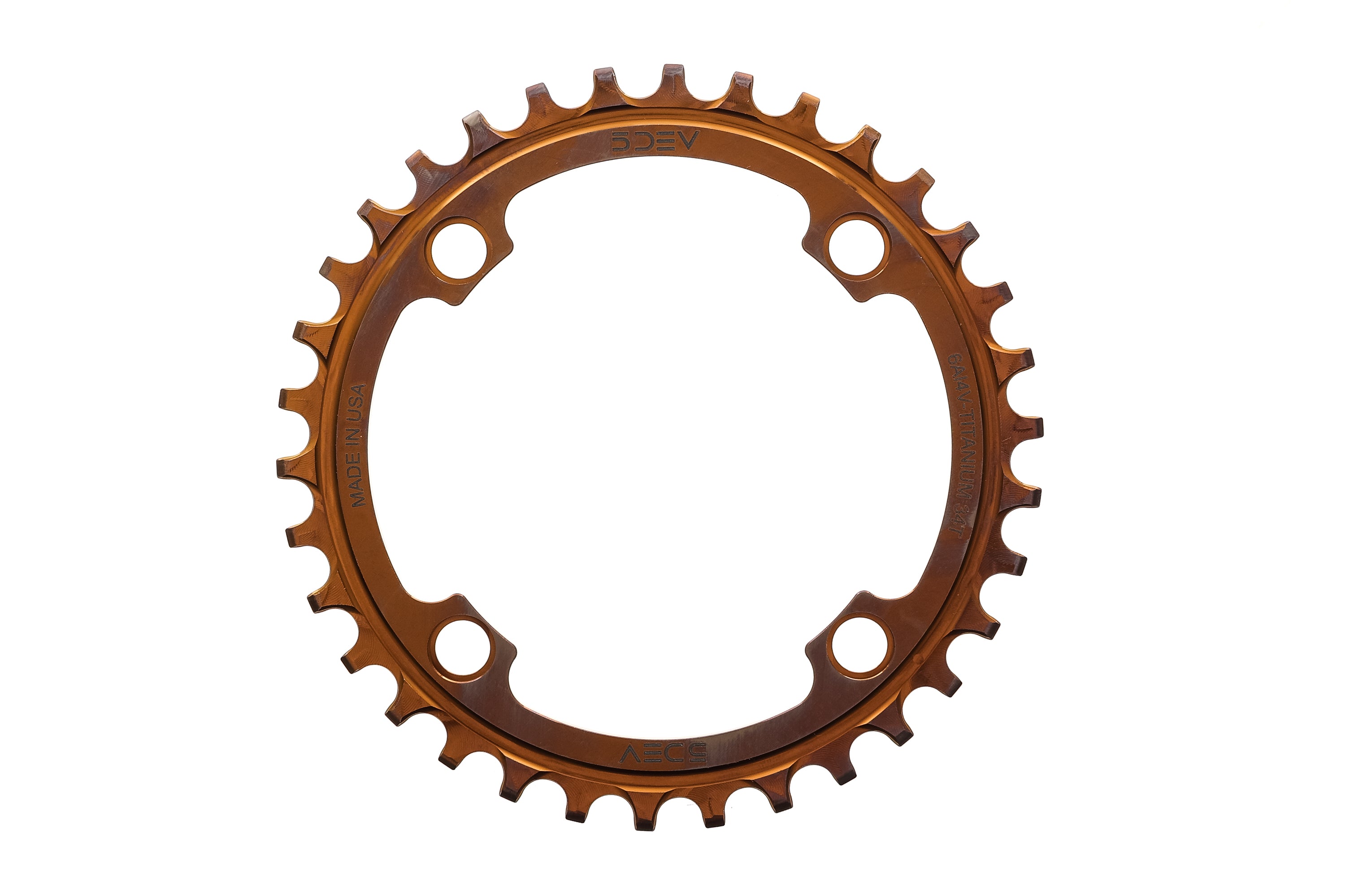 5DEV 104BCD Titanium Chainring - Lightweight & Durable Bike Crankset for Road & Mountain Biking | Perfect for Cycling Enthusiasts & Professional Riders