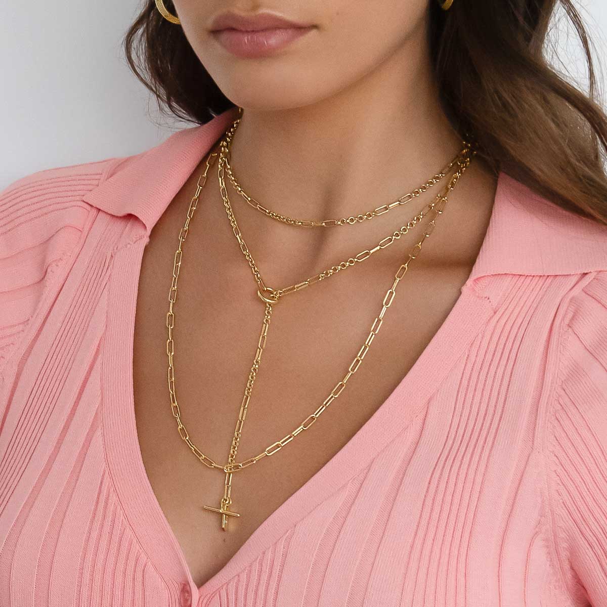 Gold Paperclip Chain Necklace - Trendy Layering Jewelry for Women, Perfect for Everyday Wear & Gift Giving