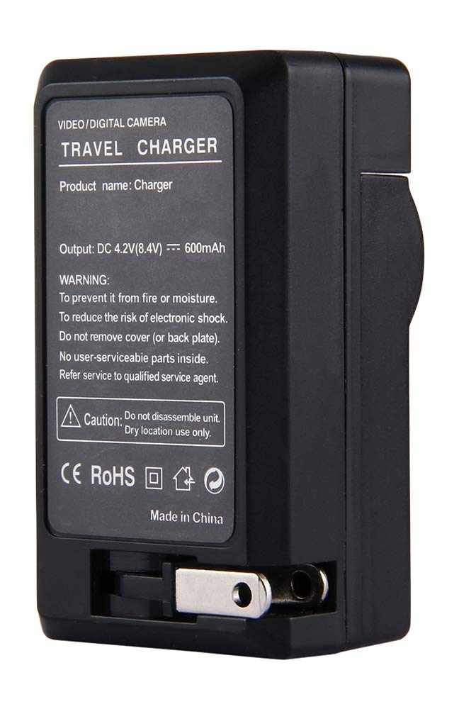 Amsahr Digital Replacement Camera & Camcorder Mini Battery Travel Charger - Gray (CH-CANP150-1CT) | Compact Power Solution for Travel Photography & Video Recording