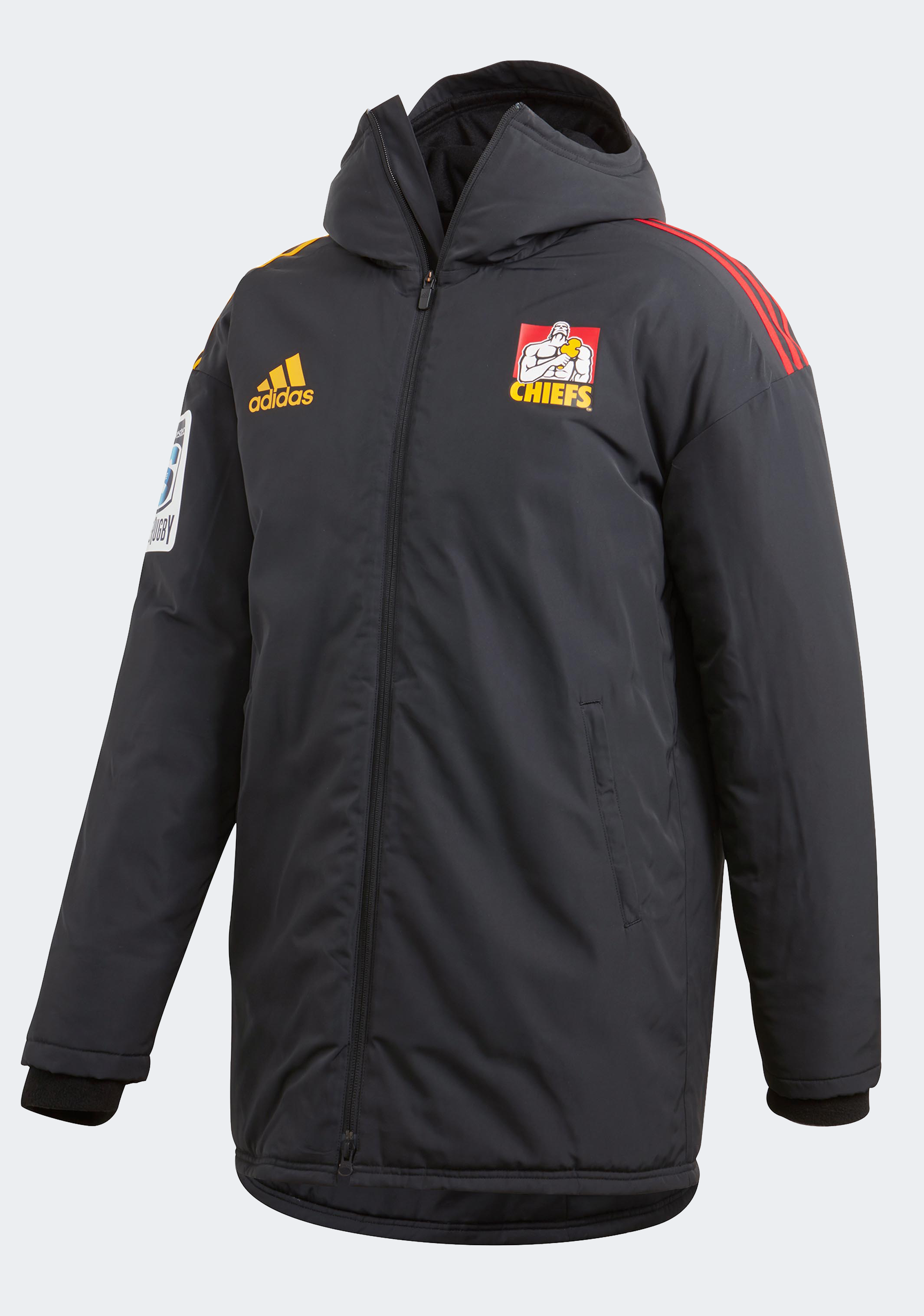 Adidas Men's Kansas City Chiefs Padded Parka Jacket - NFL Team Logo, Water-Resistant, Warm Winter Coat for Football Games & Outdoor Activities