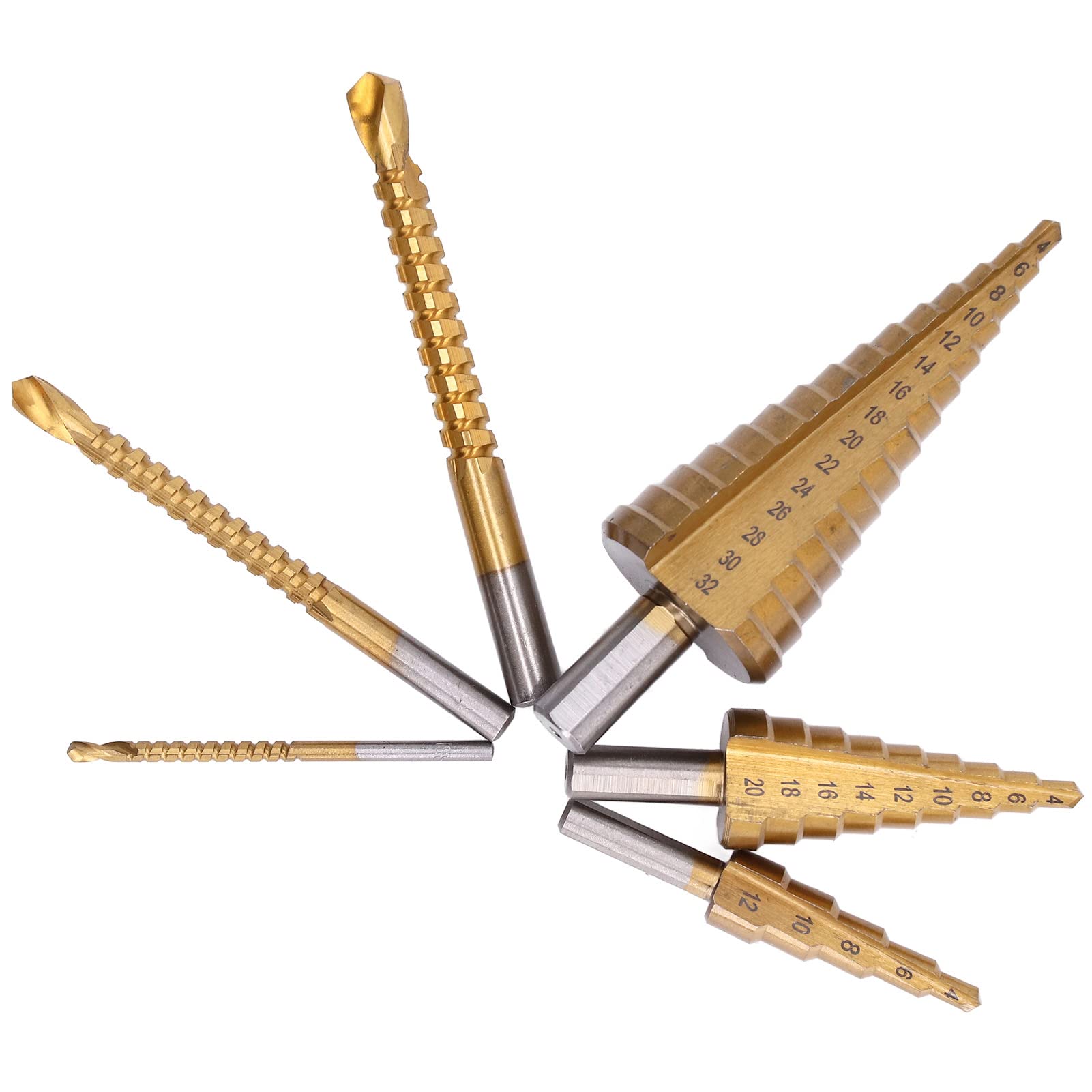 Premium Titanium HSS Drill Bit Set - 118° Point Angle & X Opening Design for Plastic, Wood, Metal - Perfect for DIY Projects, Home Repairs, and Professional Use