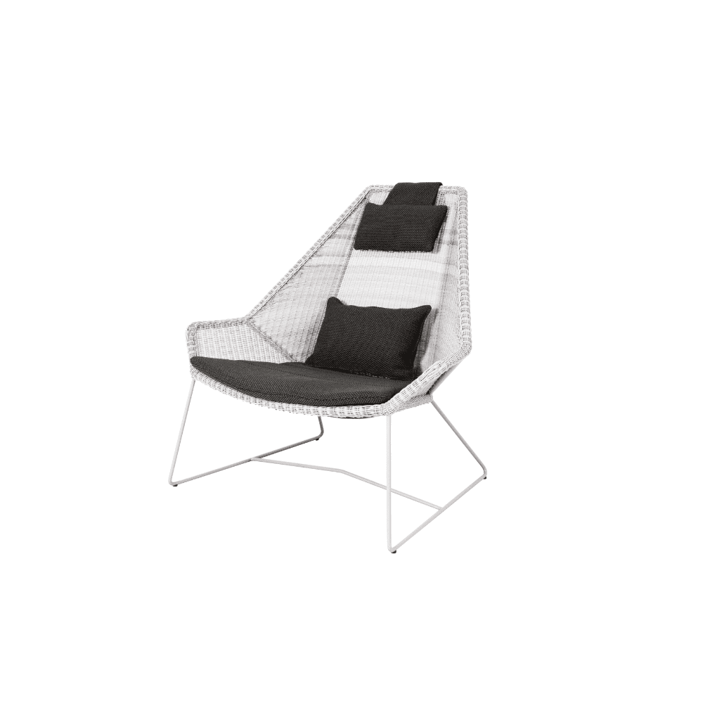 Breeze Highback Outdoor Chair - Comfortable Patio Lounge Chair for Backyard, Poolside, and Garden Relaxation