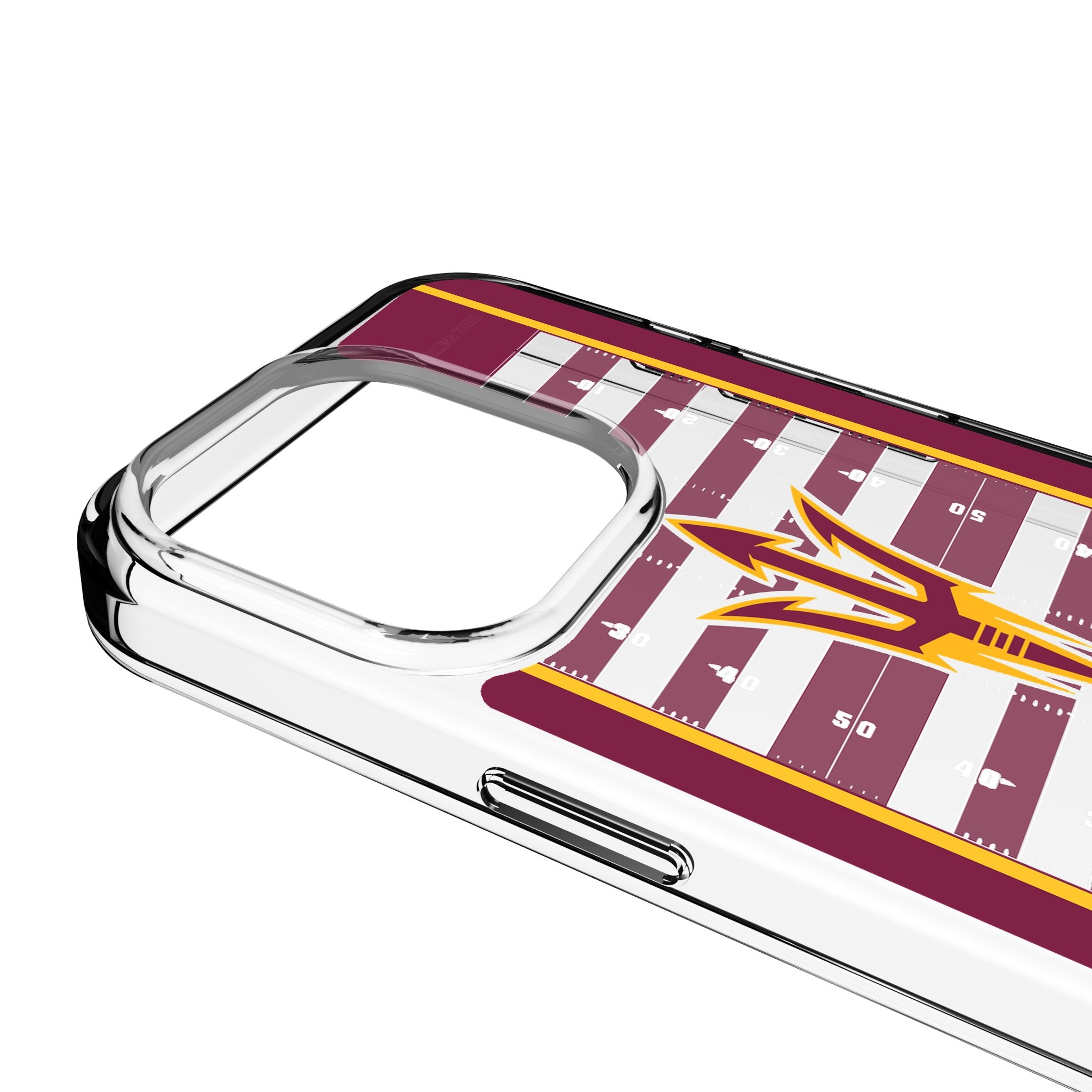 Arizona State University Sun Devils Field Clear Phone Case for Apple iPhone 15/14/13/12/11 Pro Max - Durable Protective Cover for College Fans - Perfect for Game Day, School Spirit & Daily Use