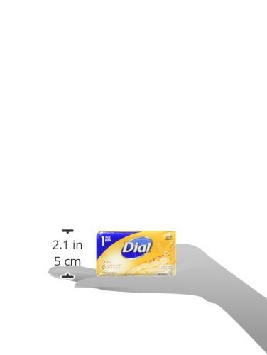 Dial Gold Antibacterial Bar Soap - 4 oz (Pack of 1) - Moisturizing & Deodorizing for Daily Hand & Body Wash - Ideal for Home, Gym & Travel